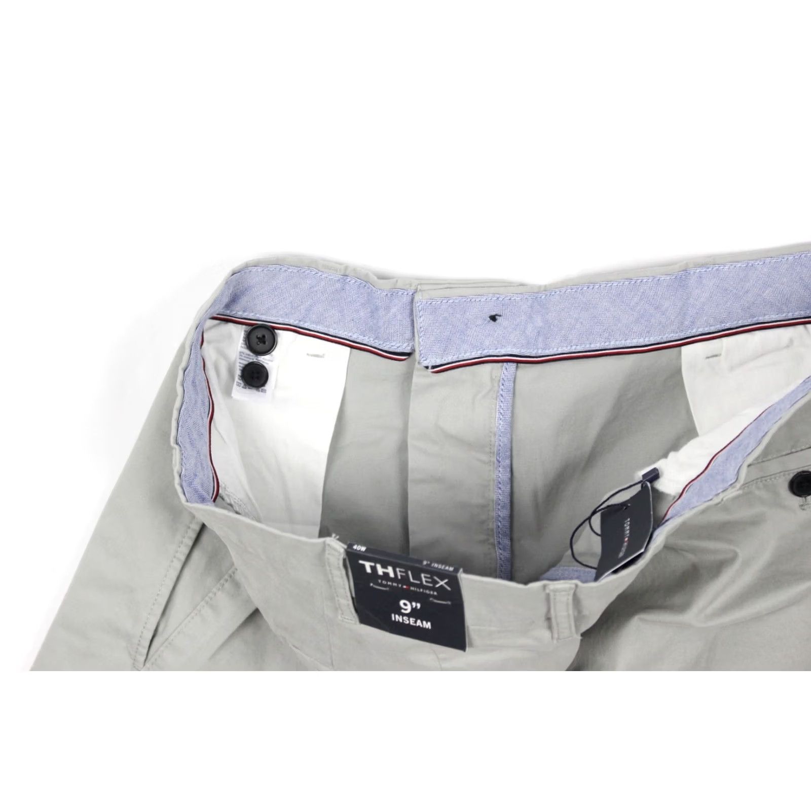 Tommy Hilfiger Tommy Hilfiger Men's Classic 9" Chino Shorts Size 40 Gray Flex Stretch Core Gray Size US 40 / EU 56 - 4 Thumbnail