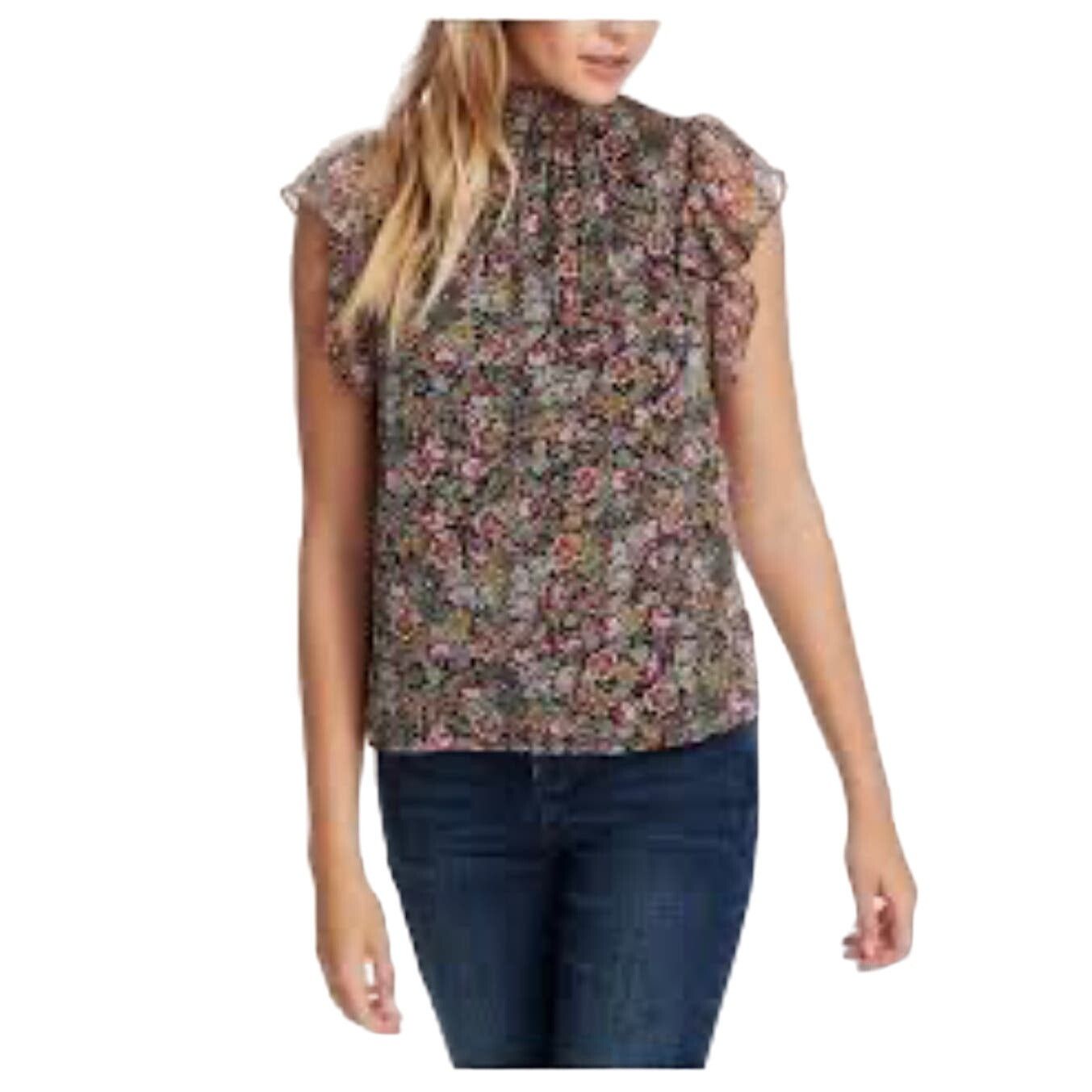 Treasure & Bond Treasure & Bond Ruffled Blouse Smocked Floral Multicolor S Size S / US 4 / IT 40 - 1 Thumbnail