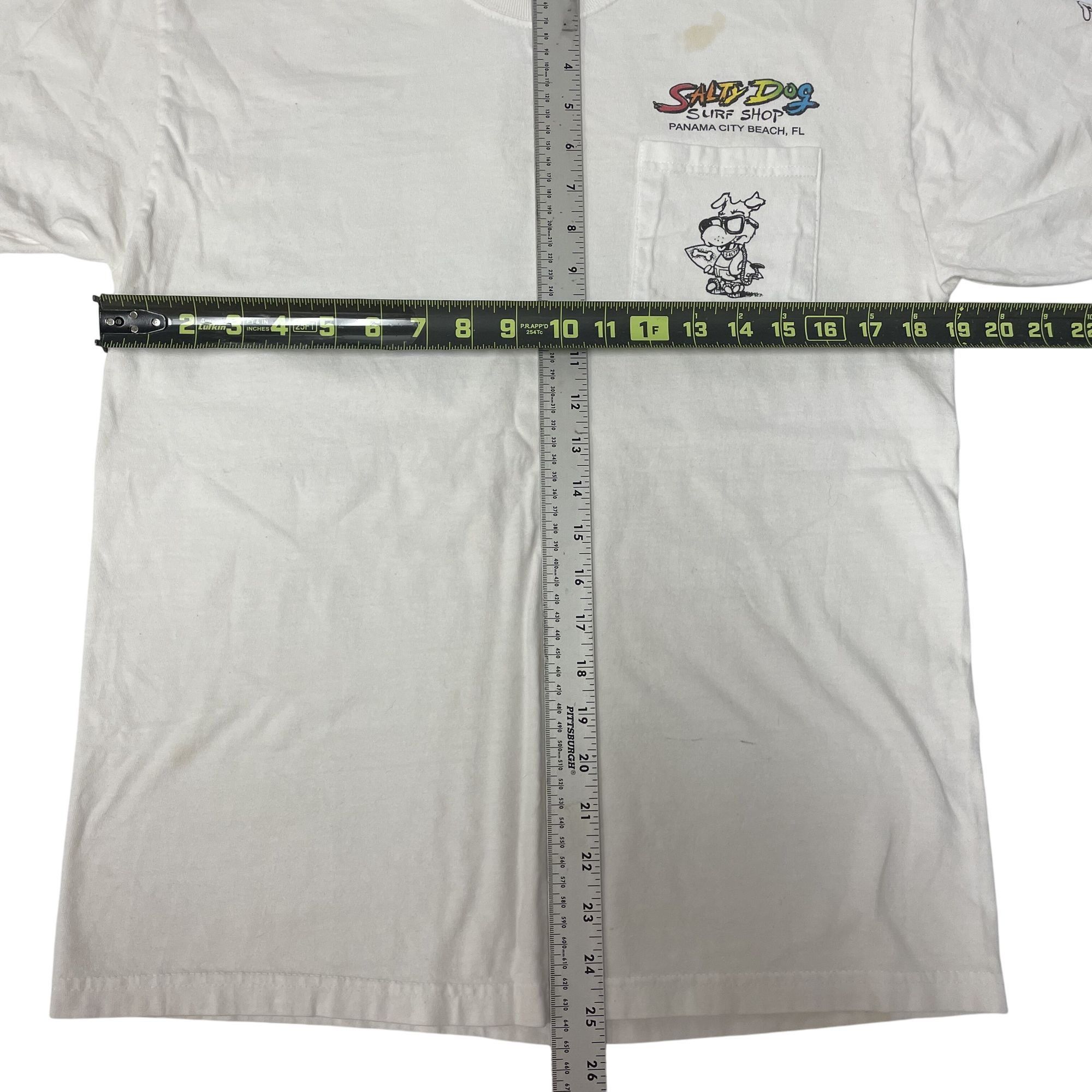 Hanes Vtg Hanes SURFS UP SALTY DOG 1998 Panama City FL T Shirt Size US M / EU 48-50 / 2 - 7 Thumbnail
