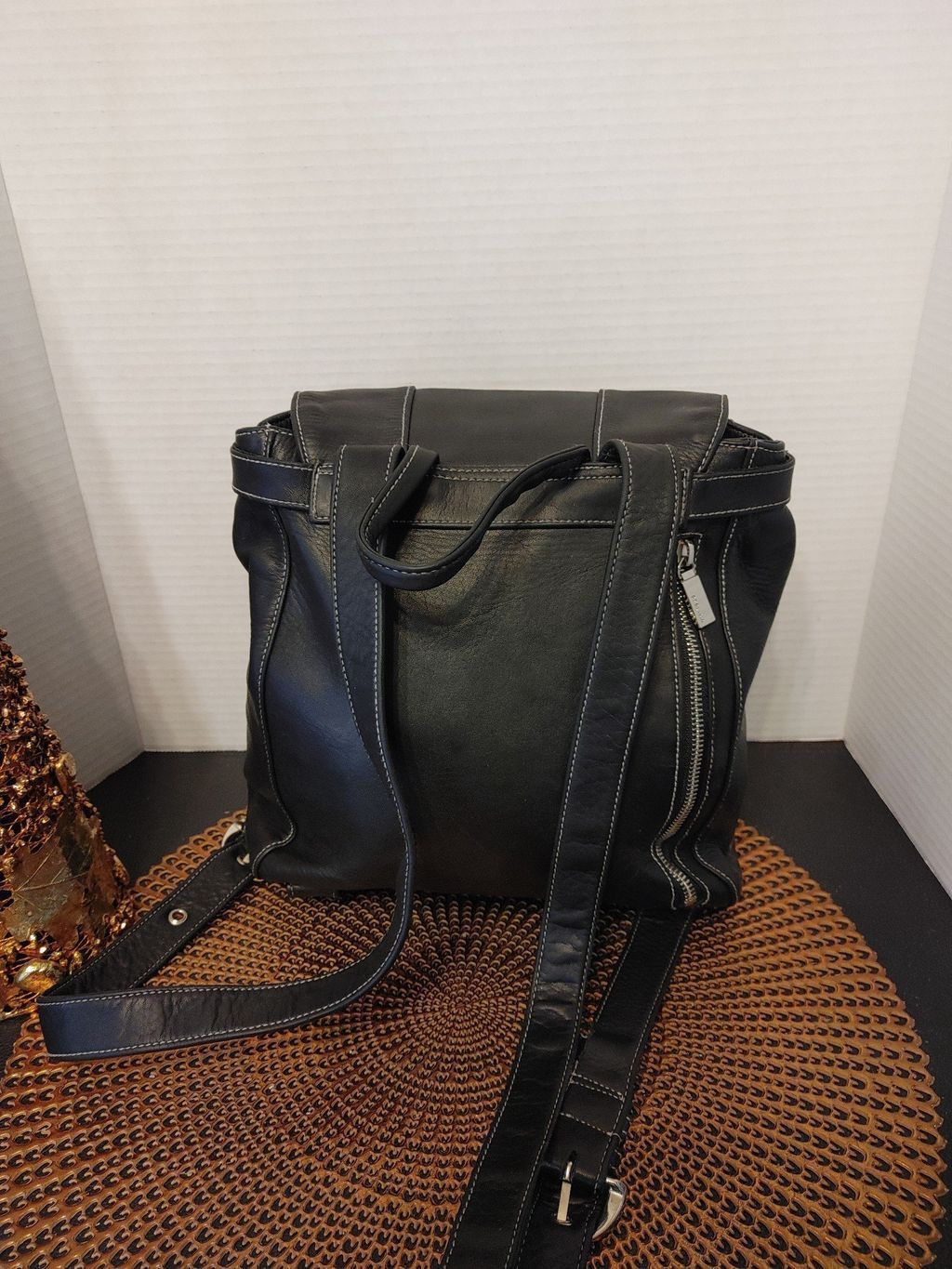 Perry Ellis Perlina Leather Backpack Size ONE SIZE - 3 Thumbnail