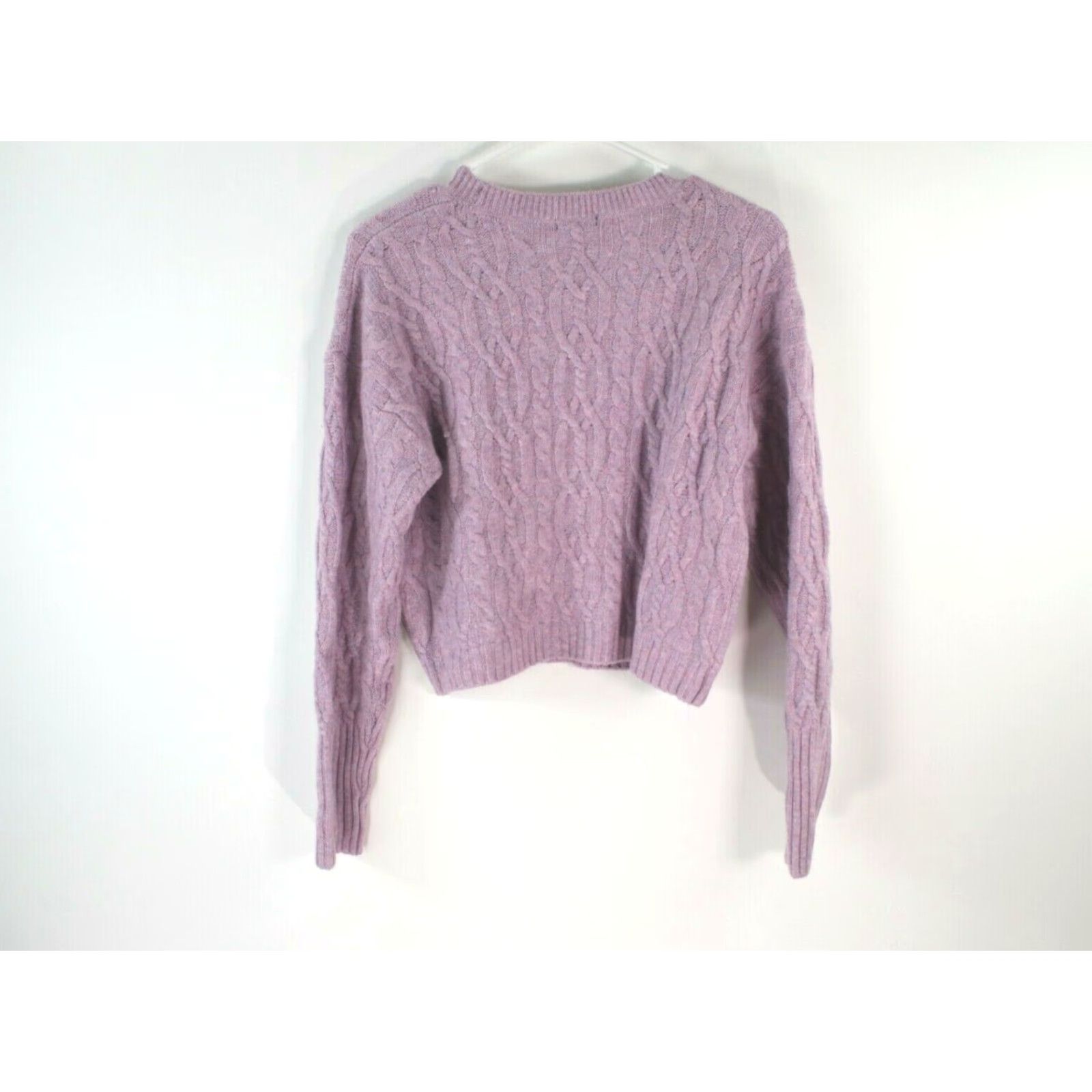 Vintage Wild Fable Womens Pullover Sweater Cropped Pink Long Sleeves Size XS NWT Size XS / US 0-2 / IT 36-38 - 3 Thumbnail