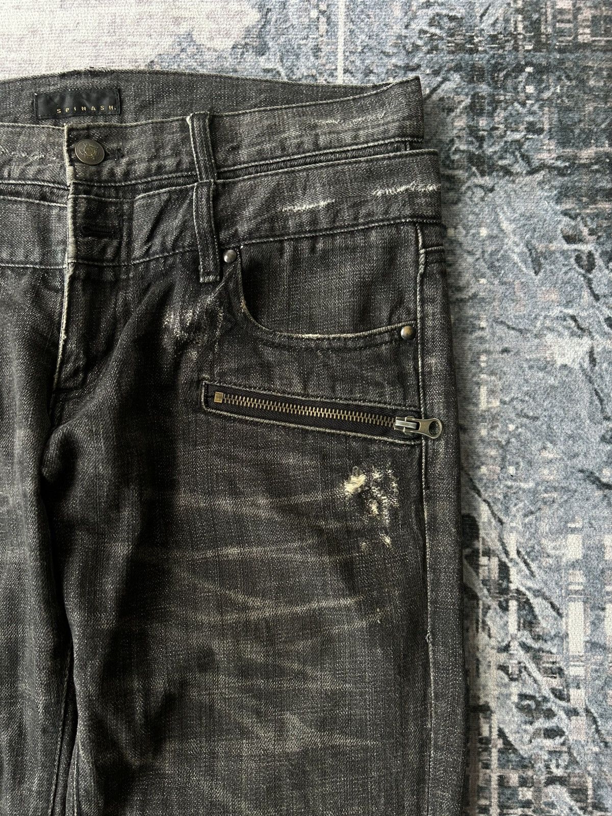 14th Addiction Y2k Double Waist Spinash Jeans Size US 31 - 5 Thumbnail