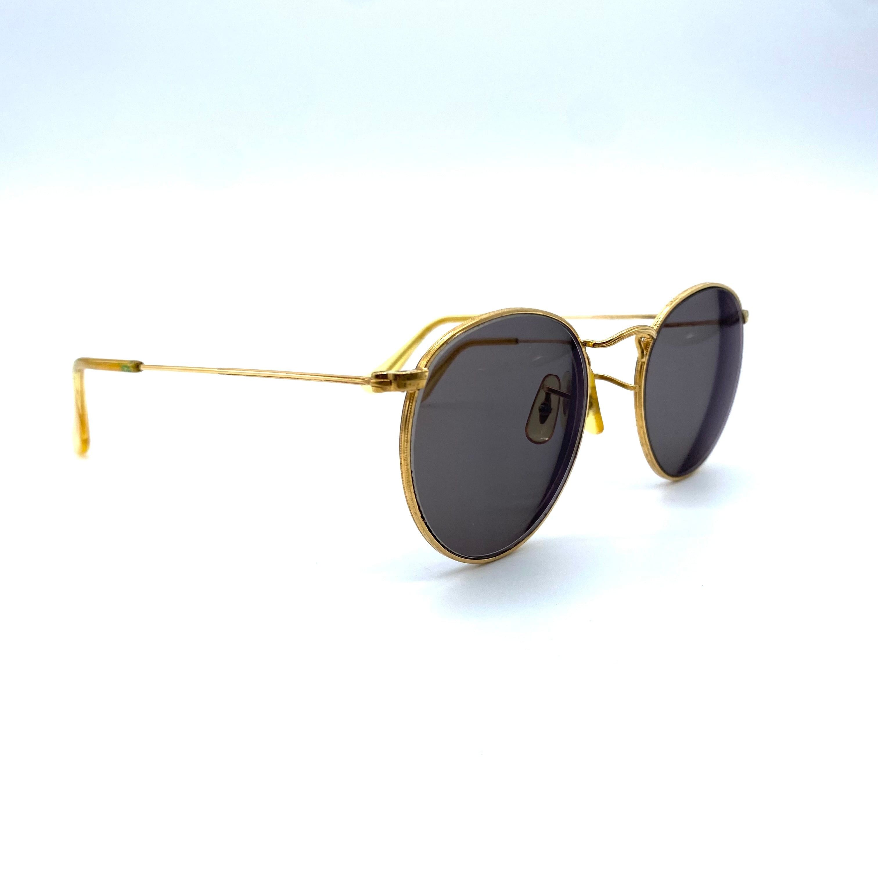 RayBan Vintage RayBan Prescription Glasses Sunglasses Round Gold Size ONE SIZE - 3 Thumbnail