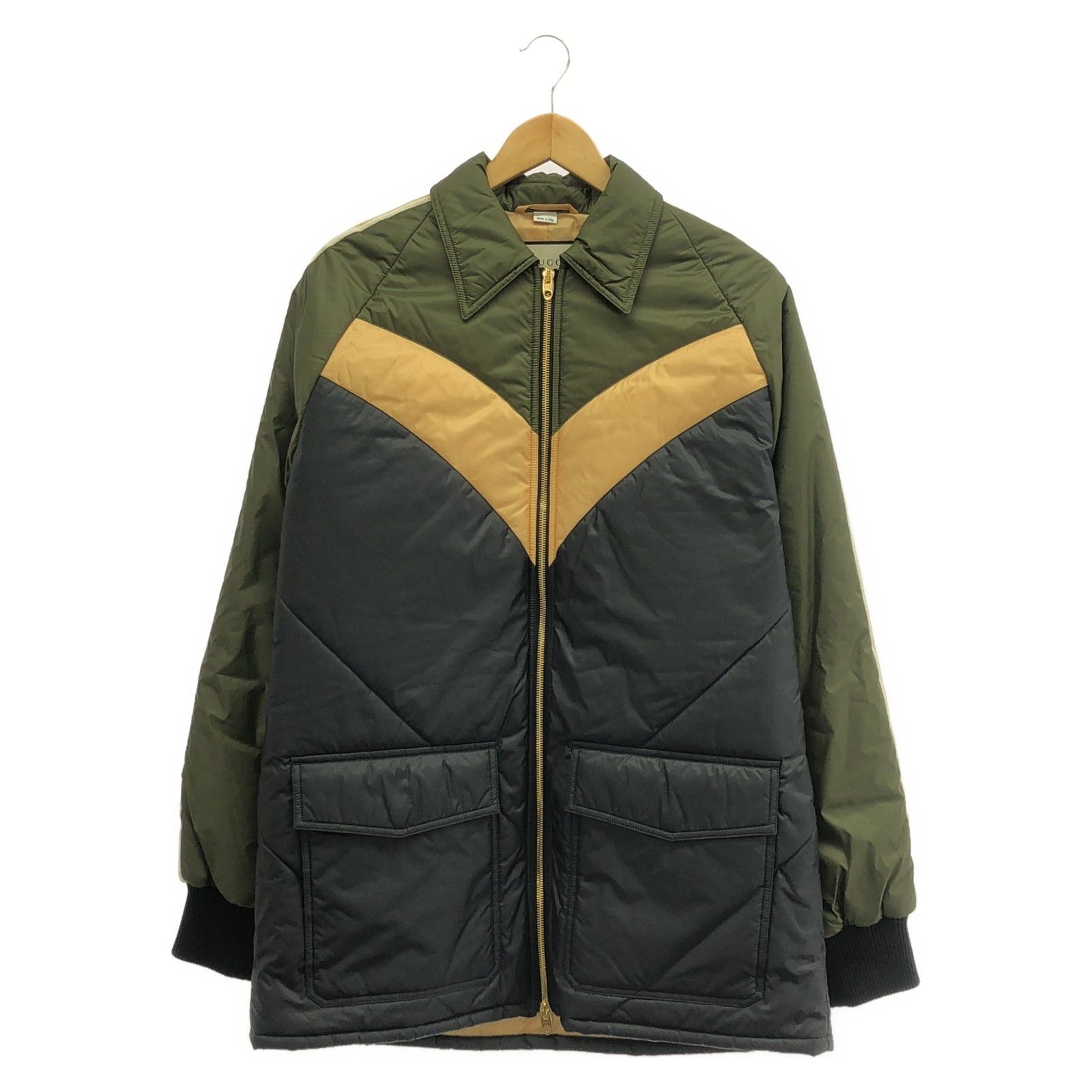 Gucci Gucci Jacket Nylon Khaki Green Size ONE SIZE - 1 Thumbnail