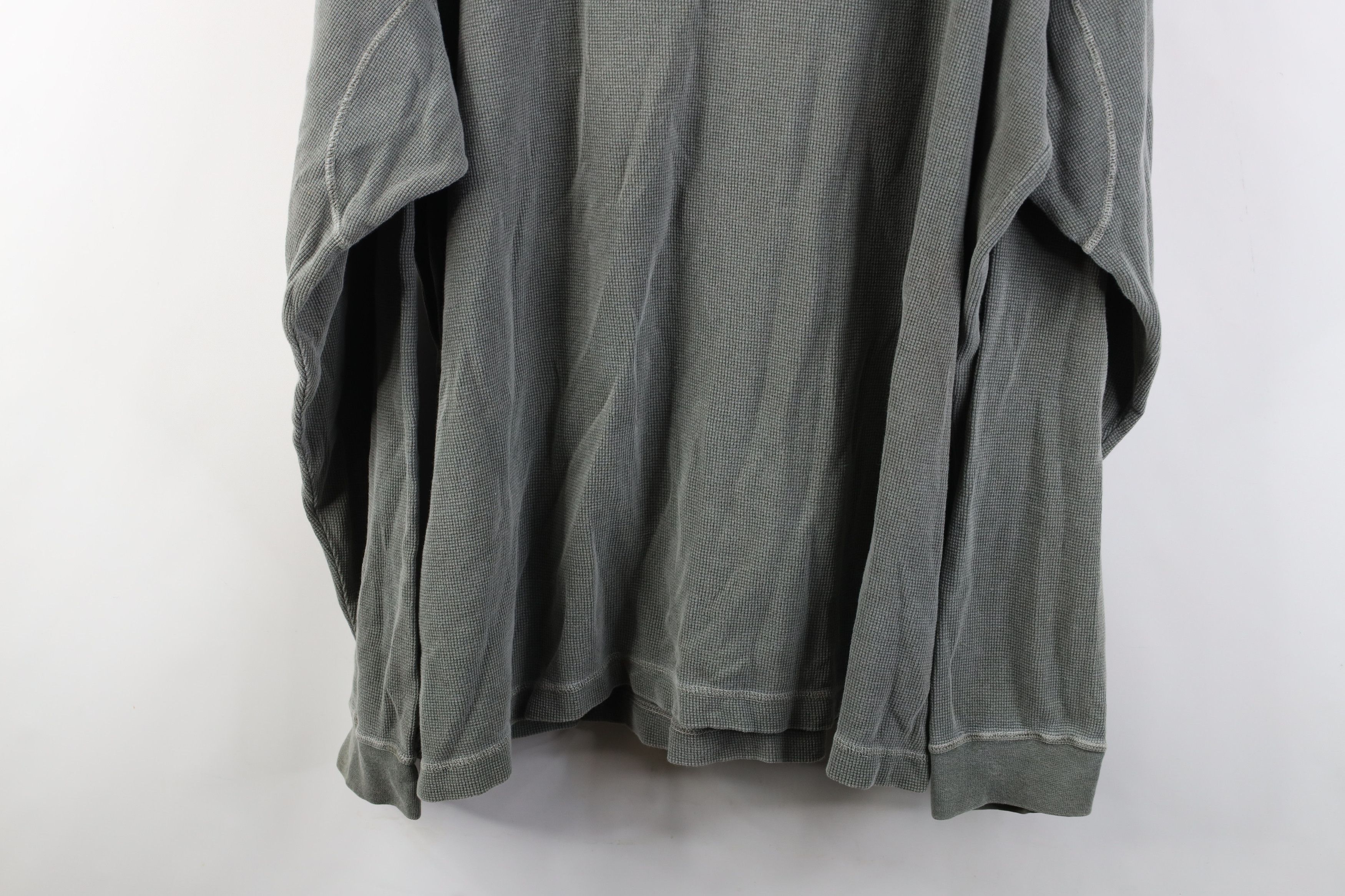 Cabelas Vintage 90s Cabelas Waffle Knit Long Sleeve Henley T-Shirt Size US XL / EU 56 / 4 - 14 Thumbnail