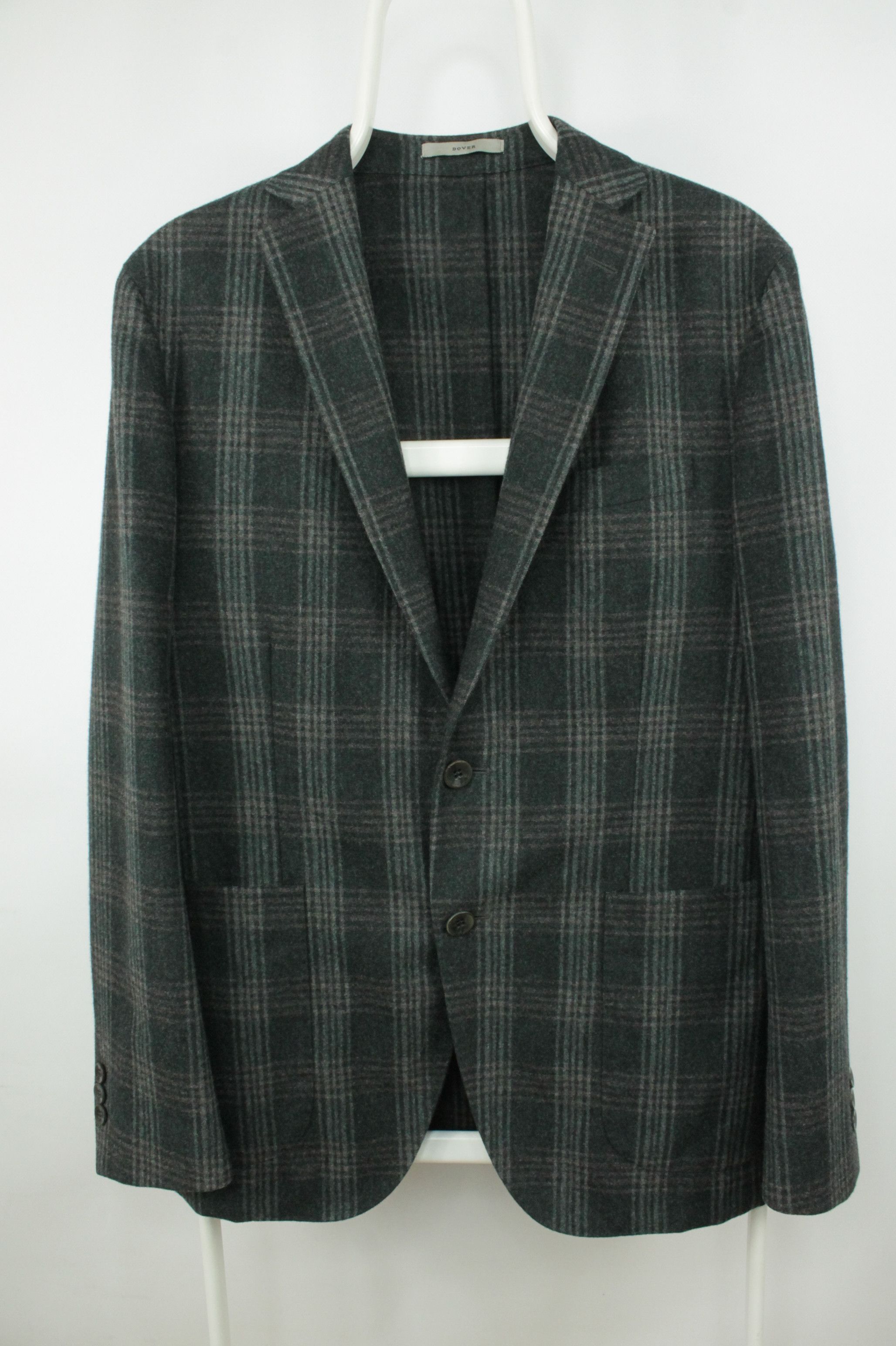 Boglioli Boglioli Dover Check Flannel Wool Slim Fit Sport Coat Jacket Size US M / EU 48-50 / 2 - 1 Thumbnail