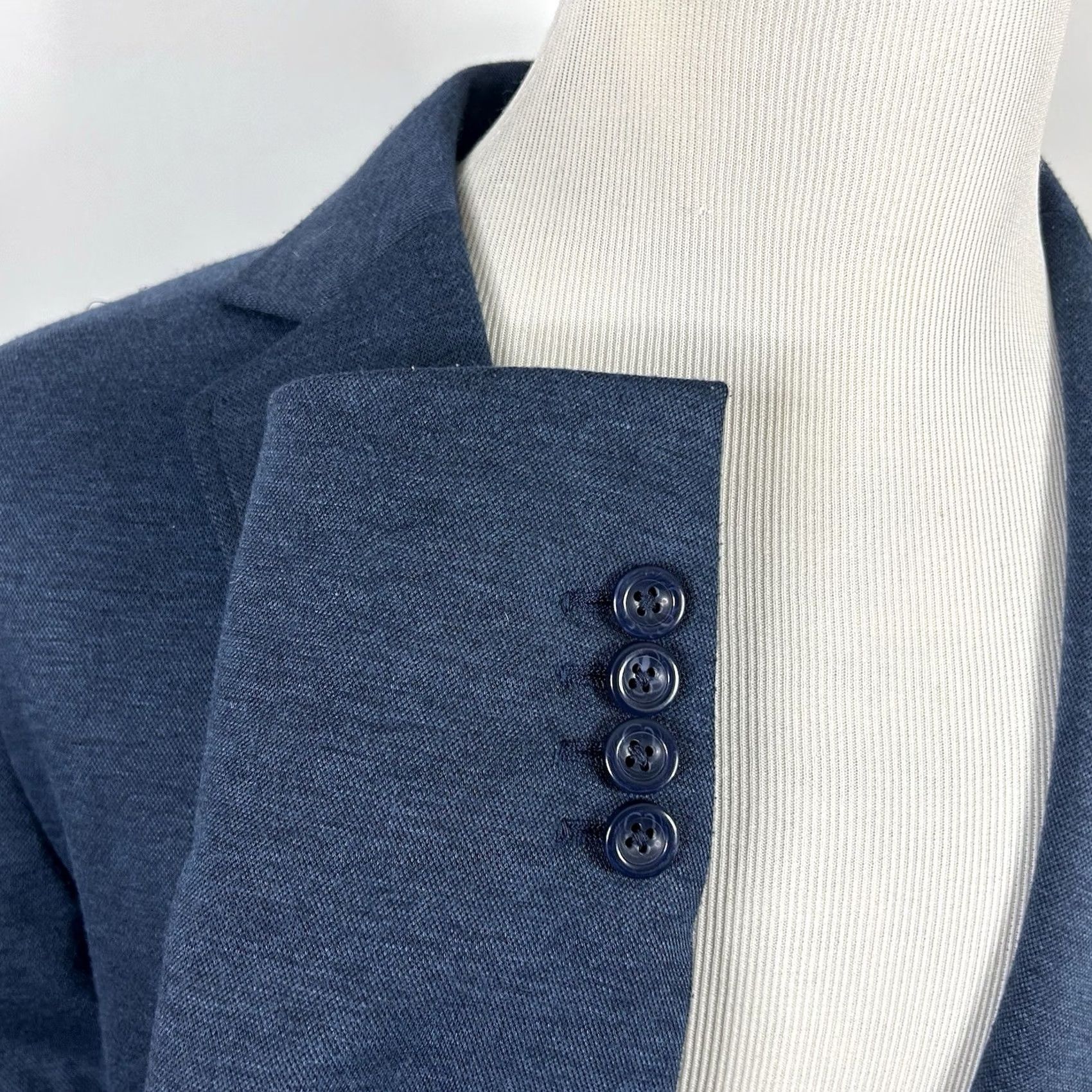 Vintage Trunk Club Custom Sport Coat Blue Two Button Double Vented 44L Size US S / EU 44-46 / 1 - 4 Thumbnail