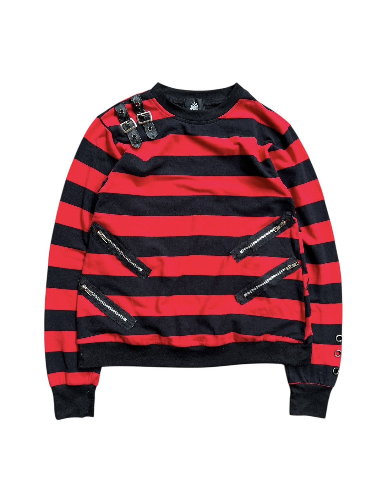 Seditionaries Drug Honey 🇯🇵 Stripes Bondage Longsleeve Shirt Size US S / EU 44-46 / 1 - 1 Thumbnail