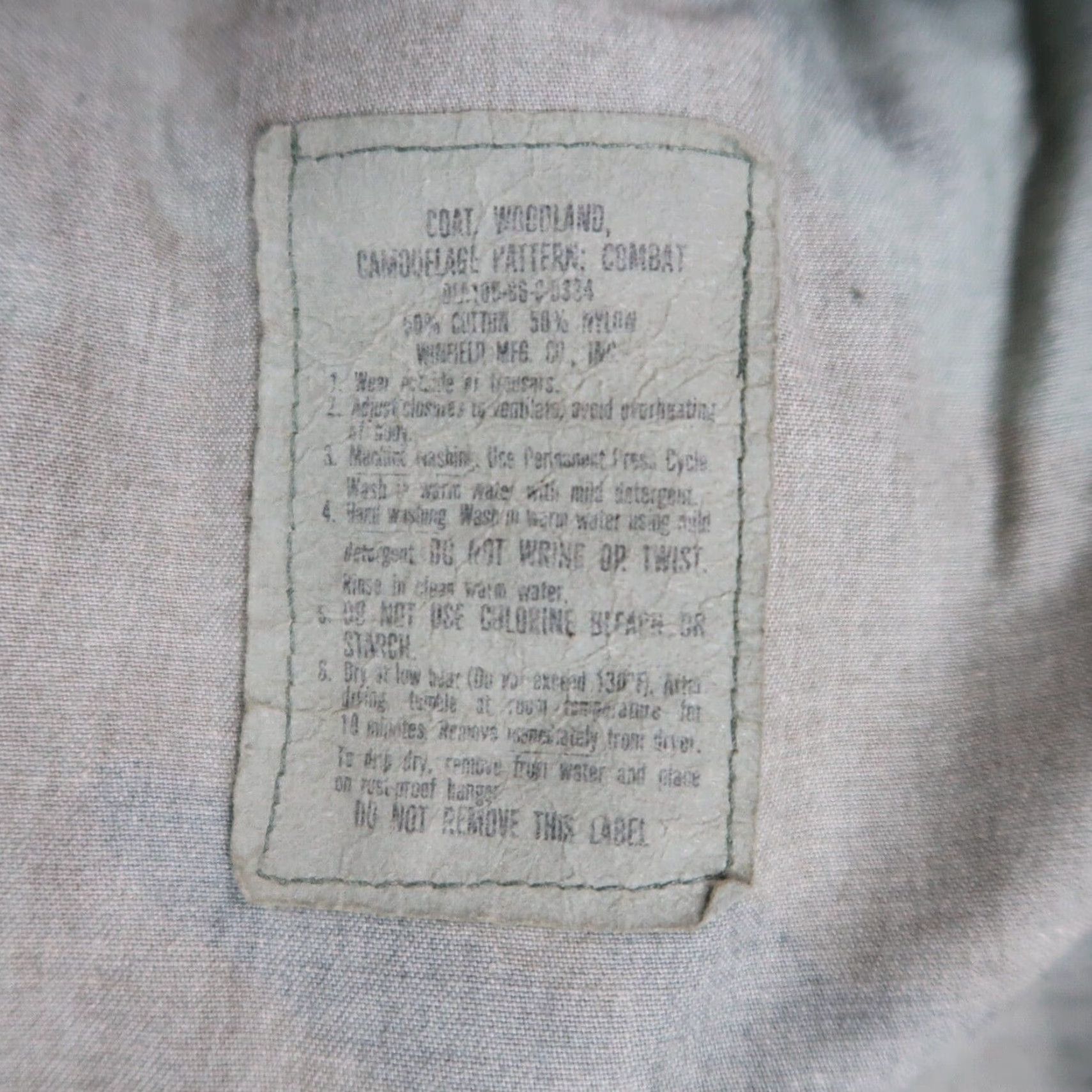 Vintage VINTAGE US Army Woodland Camouflage BDU Combat Coat Shirt Men S Short Military Jacket Coat Short Sleeve Pockets Size US 29 - 4 Thumbnail