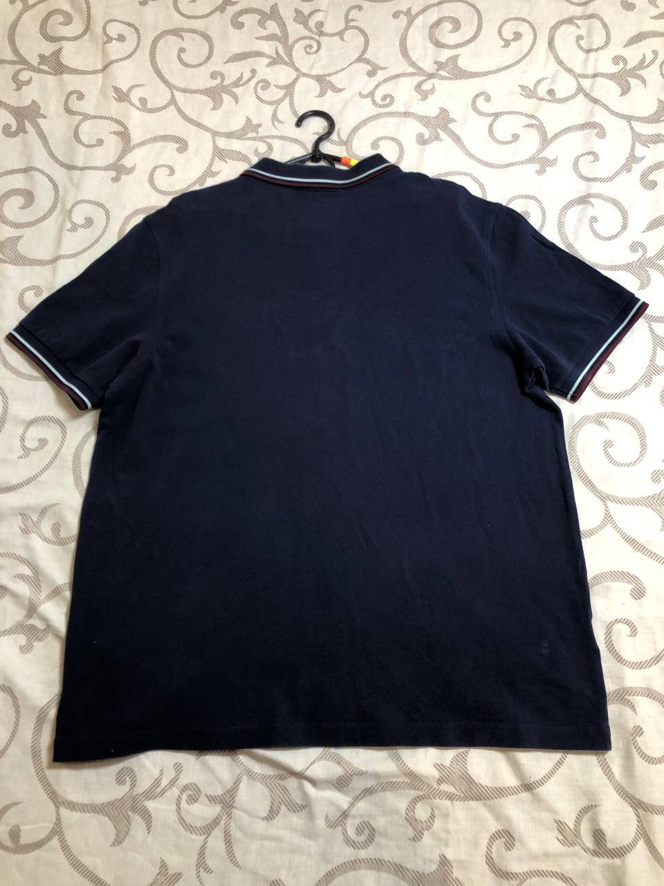 Fred Perry Fred Perry Men's Polo Shirt Embroidered Logo Navy Size US XXL / EU 58 / 5 - 5 Thumbnail