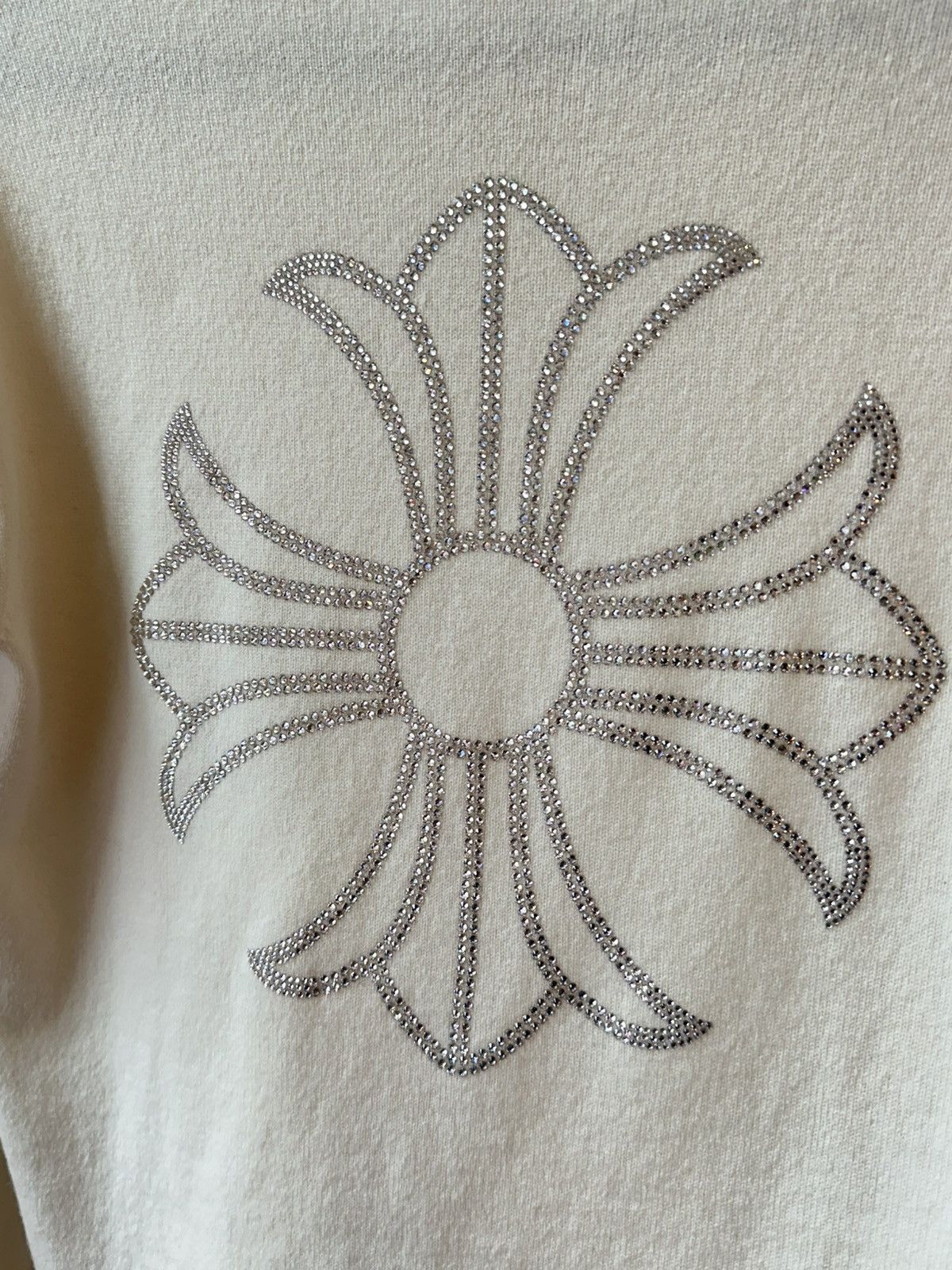 Chrome Hearts CHROME HEARTS CASHMERE STONED CROP TOP SZ S Size S / US 4 / IT 40 - 3 Thumbnail