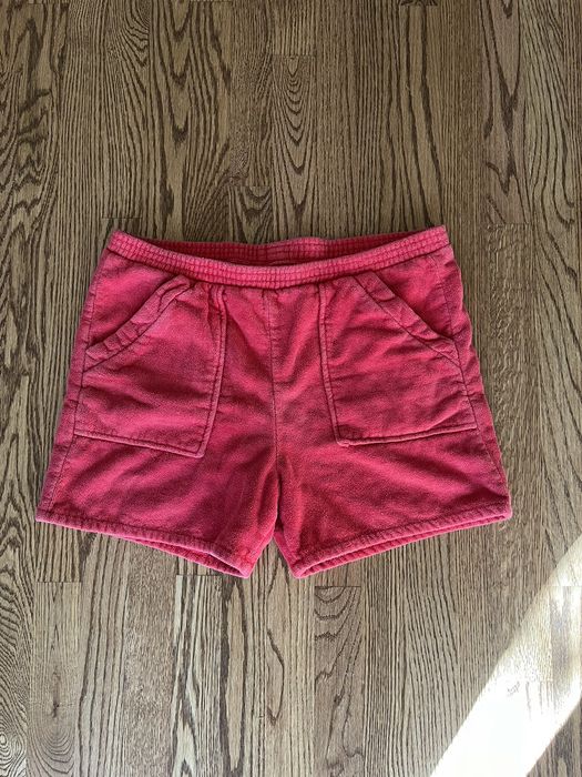 Vintage Red Terry Cloth Shorts Cargo Vintage 80s 00s 90s y2k | Grailed