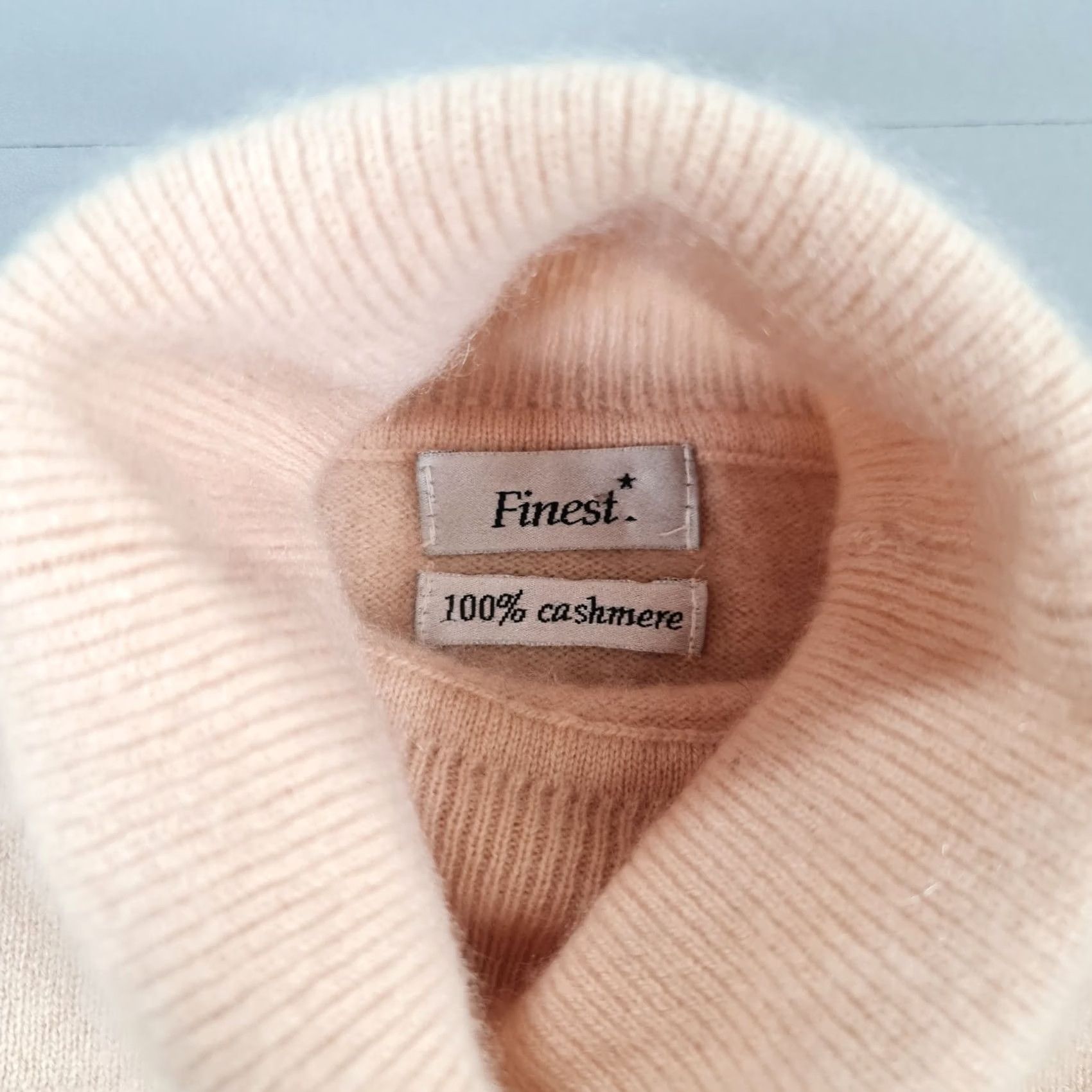 Camel Finest* Womens Jumper Beige 8 UK Turtle Neck 100% Cashmere Knit Pullover Camel Size M / US 6-8 / IT 42-44 - 4 Thumbnail