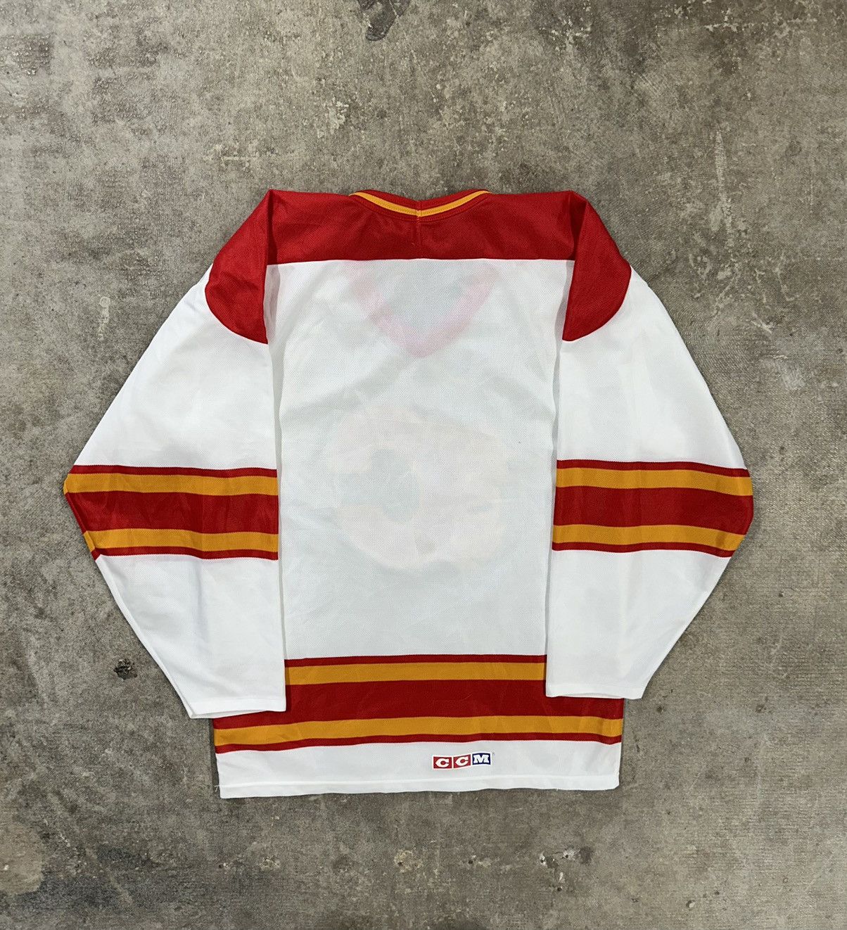 Ccm Vintage 90s CCM Calgary Flames NHL Hockey Jersey Size US M / EU 48-50 / 2 - 2 Thumbnail