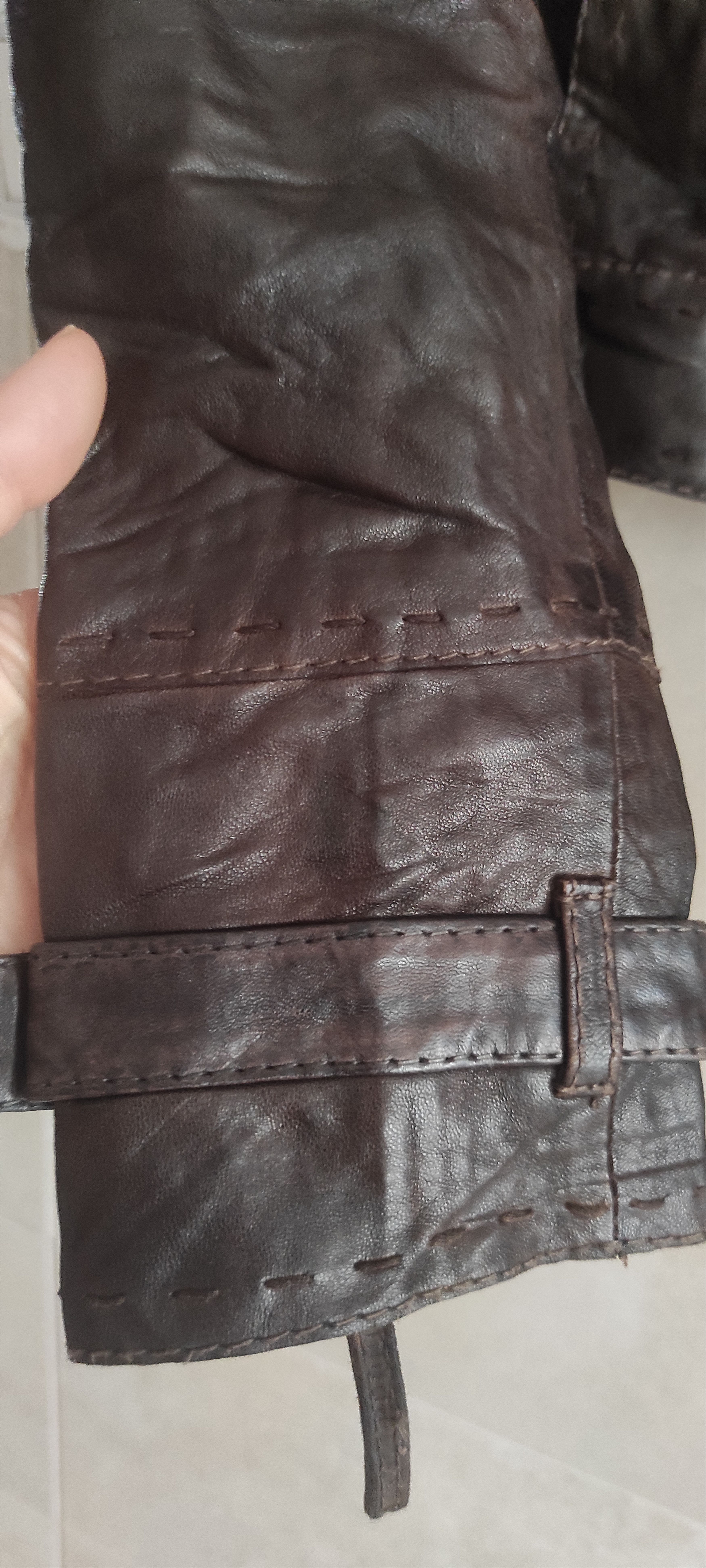 Genuine Leather Claudia Strater Genuine Soft Leather Biker Jacket Brown Size S / US 4 / IT 40 - 22 Thumbnail