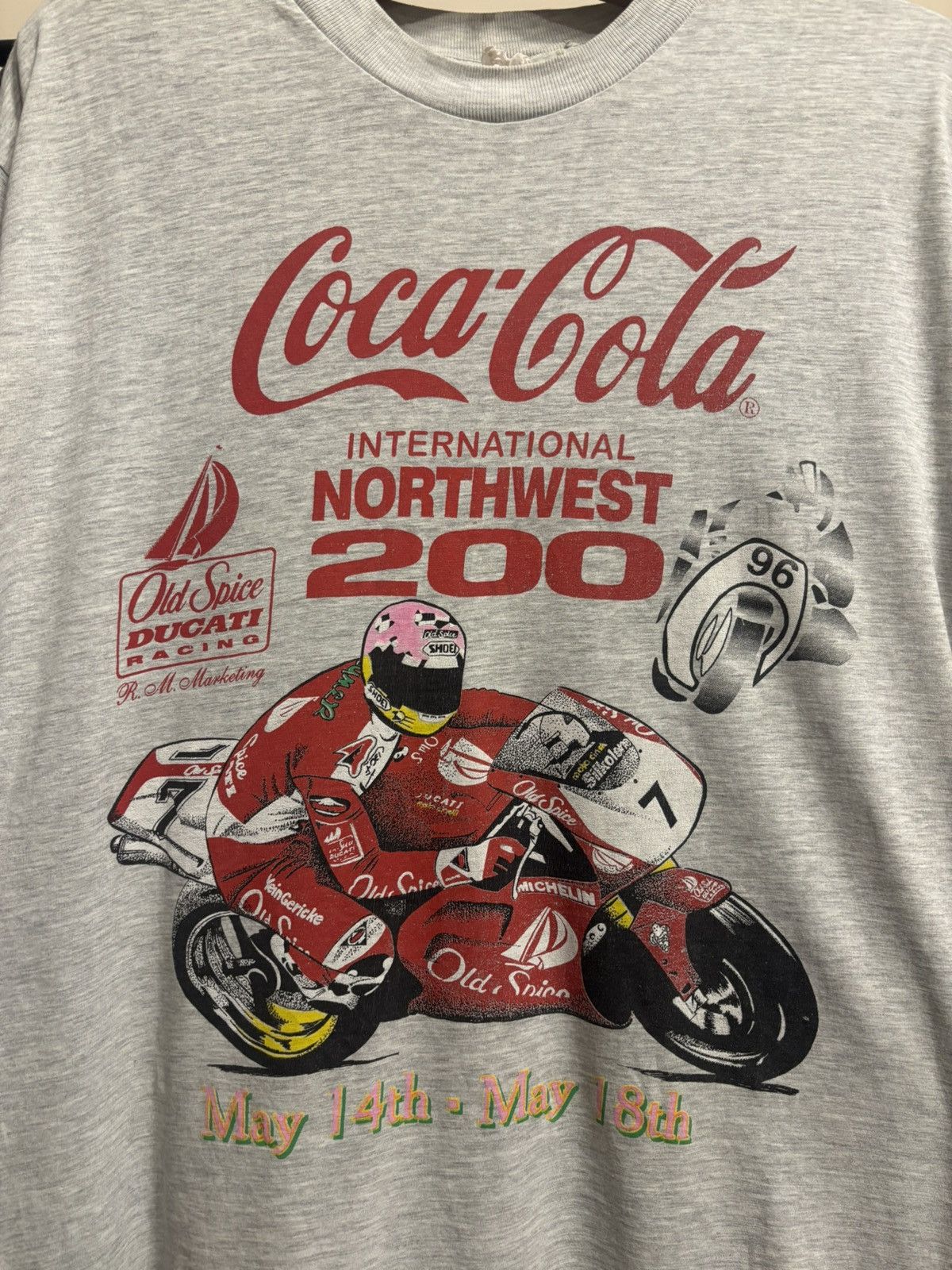 Vintage Vintage 1996 Distressed Coca-Cola Racing Double Sided Tee Size US L / EU 52-54 / 3 - 6 Thumbnail