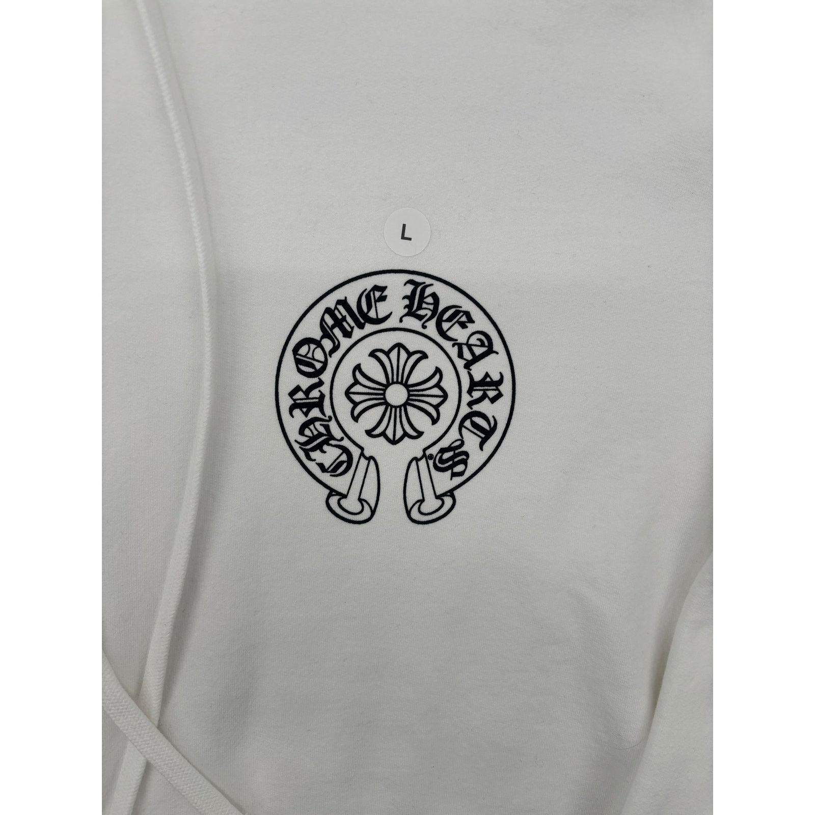 Chrome Hearts Chrome Hearts Miami Horseshoe Logo White Hoodie Size Large Size US L / EU 52-54 / 3 - 5 Thumbnail