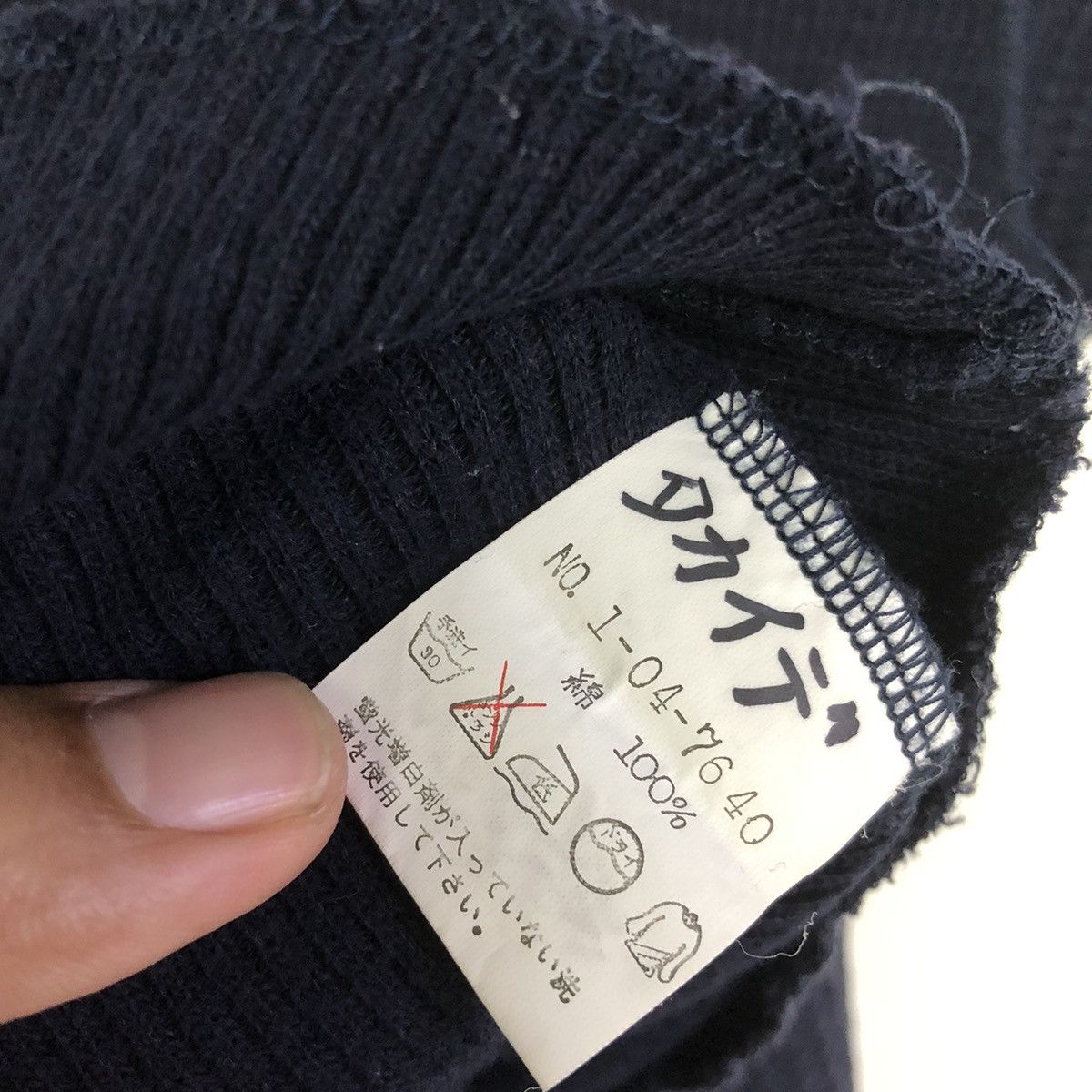 45rpm × Japanese Brand 45 RPM Dark Indigo Waffle Polo Shirt Size XS / US 0-2 / IT 36-38 - 13 Thumbnail