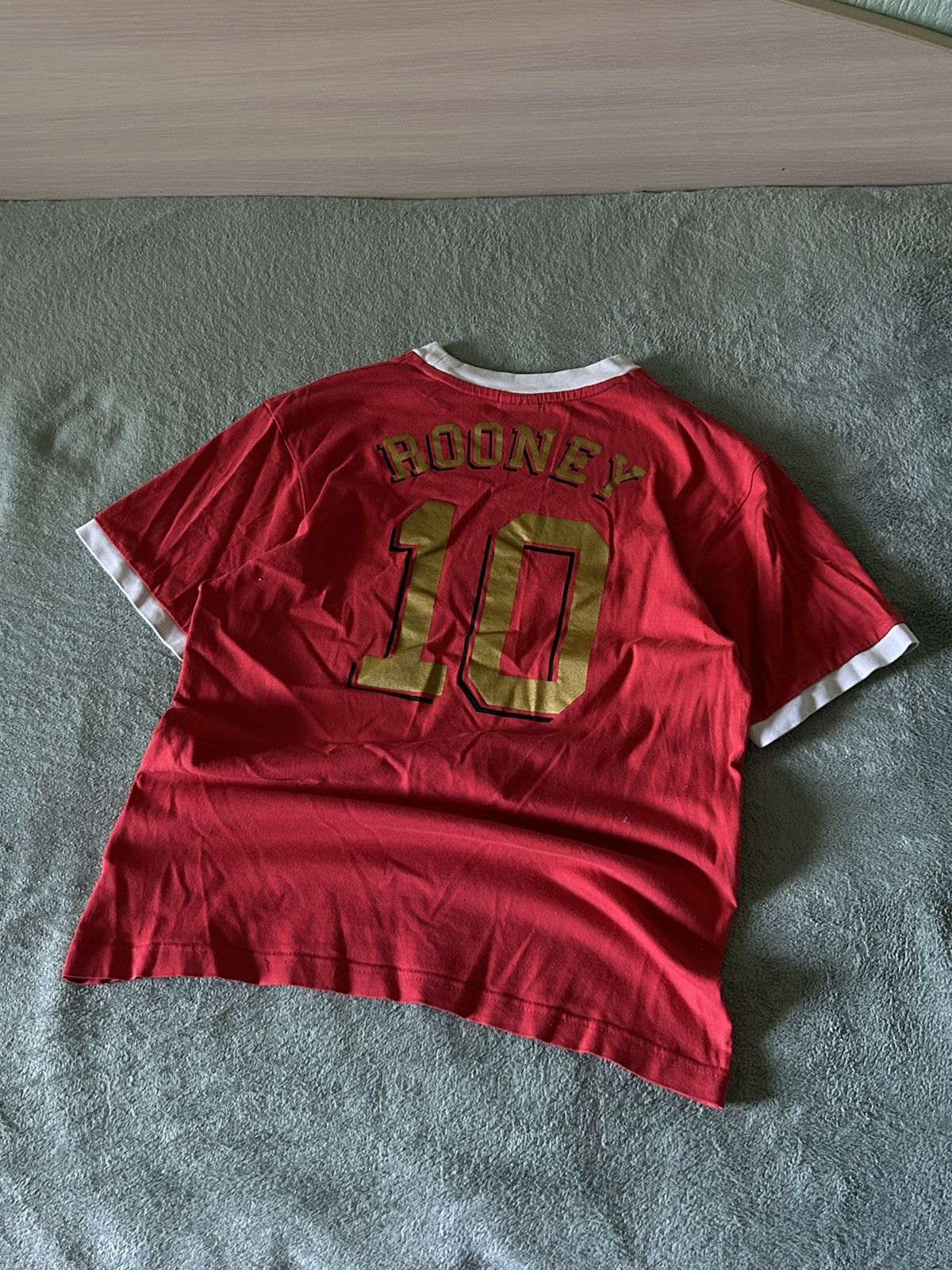 Nike × Vintage Vintage 90’s Nike Manchester United Rooney tee Size US S / EU 44-46 / 1 - 2 Thumbnail