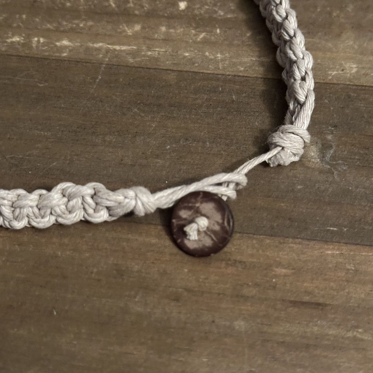 Vintage Vintage woven hemp bead and seashell necklace Size ONE SIZE - 4 Thumbnail