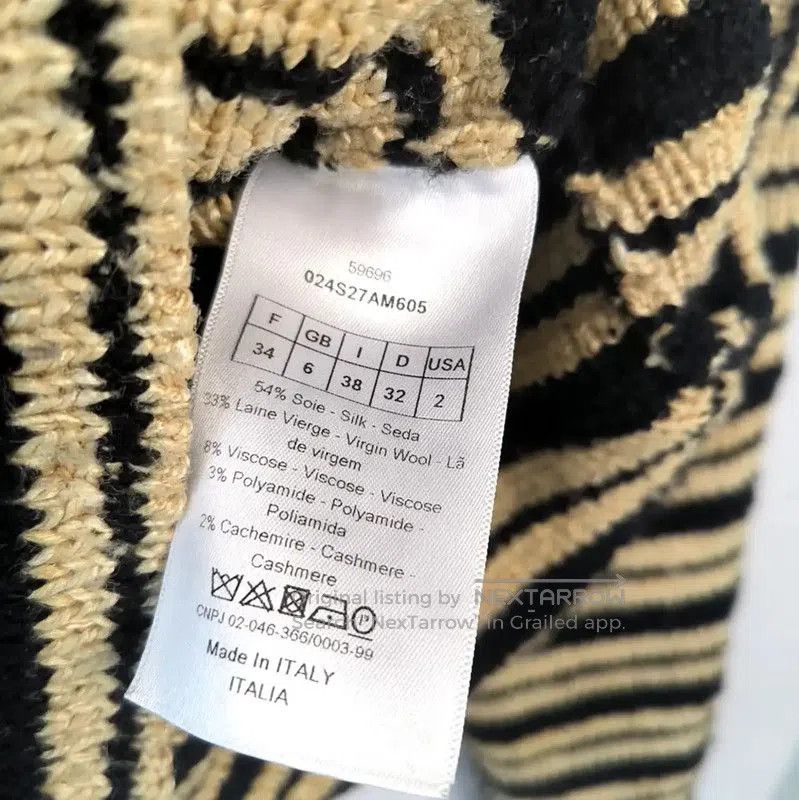 Dior Dior Striped Wool Pullover Sweater . Size S / US 4 / IT 40 - 5 Thumbnail