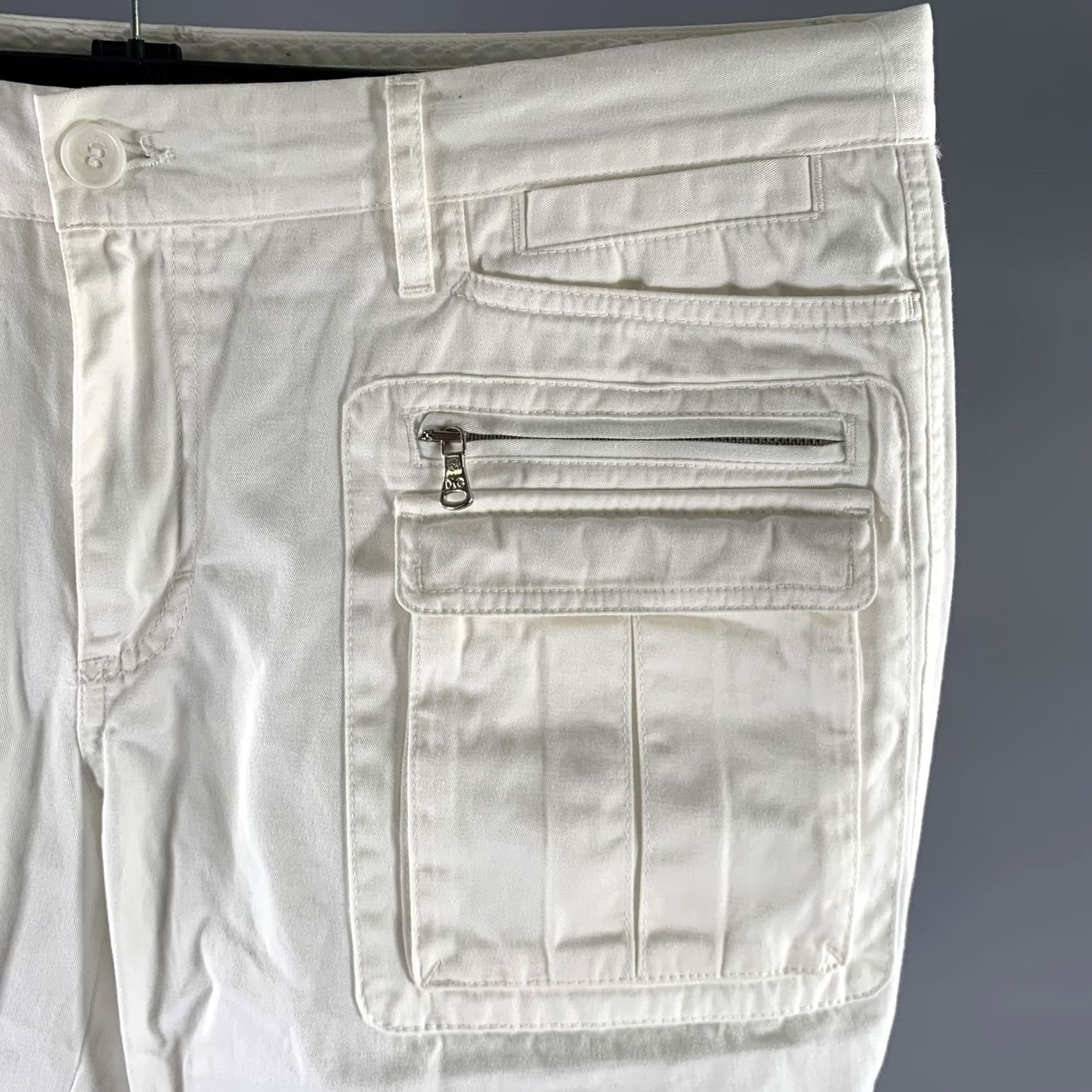 Dolce & Gabbana DOLCE & GABBANA Cargo Shorts 36 Cream Cotton Size US 36 / EU 52 - 2 Thumbnail
