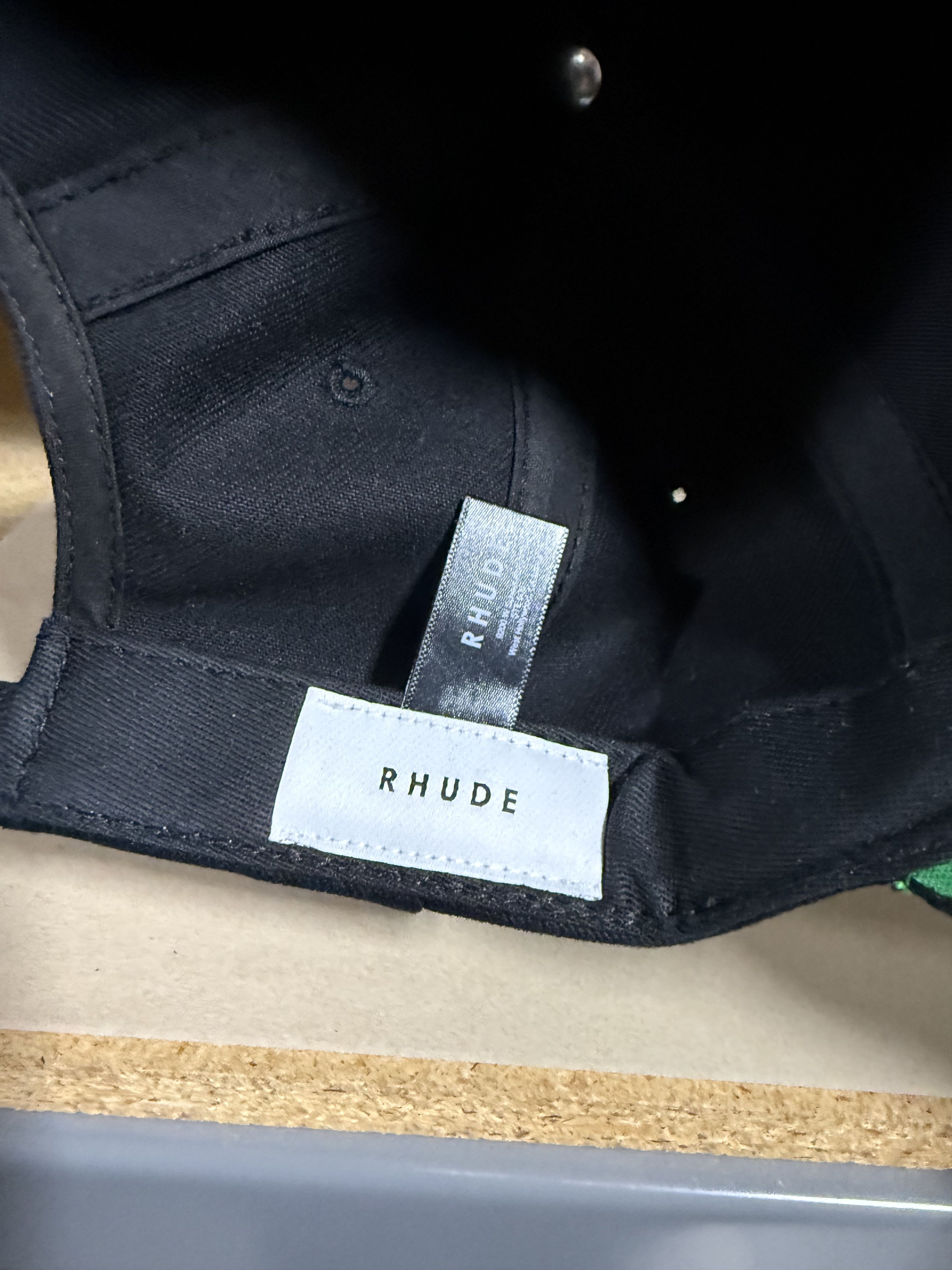 Rhude Rhude Racing Crest Hat 'Black/Maroon' Size ONE SIZE - 2 Thumbnail