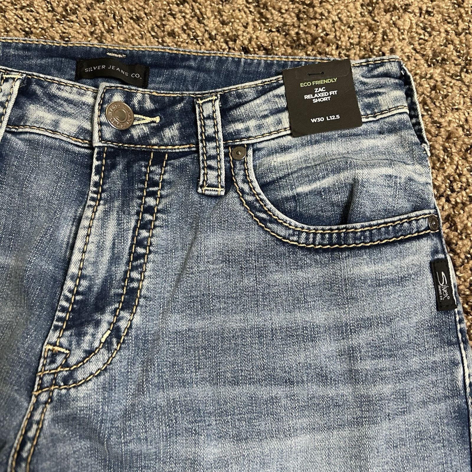 Other Silver Zac Relaxed Fit Shorts W 30 / L 12.5 - NWT! Size US 30 / EU 46 - 2 Thumbnail