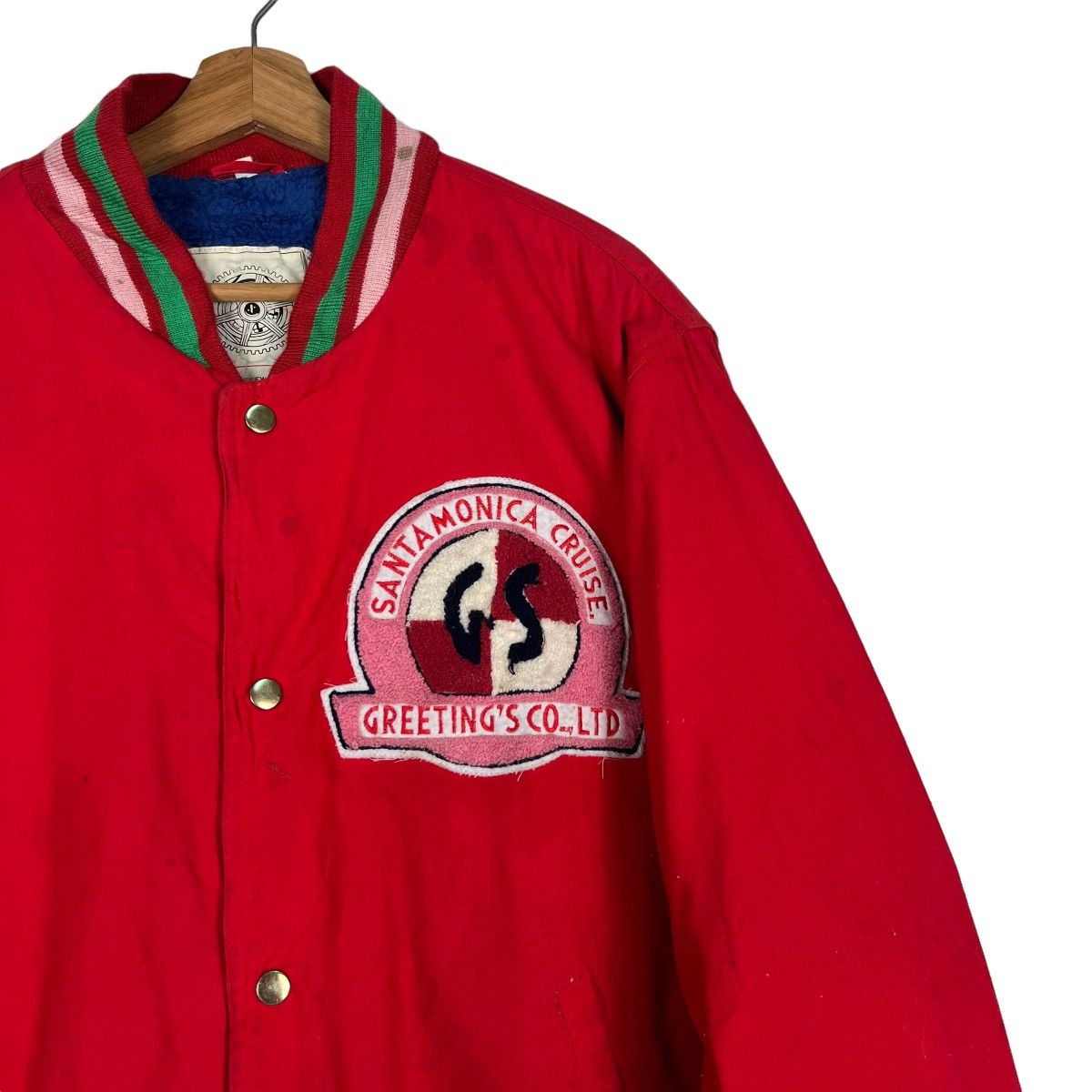 Japanese Brand 🔥 VINTAGE GREETING SANTAMONICA CRUISE BOMBER JACKET Size US M / EU 48-50 / 2 - 7 Thumbnail