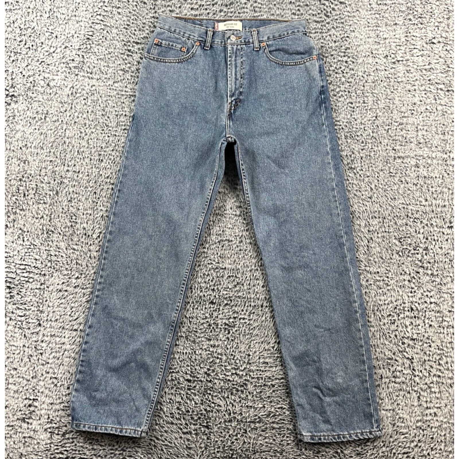 Levi's VINTAGE Levi's 505 Jeans Mens 36x34 Straight Denim Blue 5-Pocket Distressed Casual Size US 36 / EU 52 - 5 Thumbnail