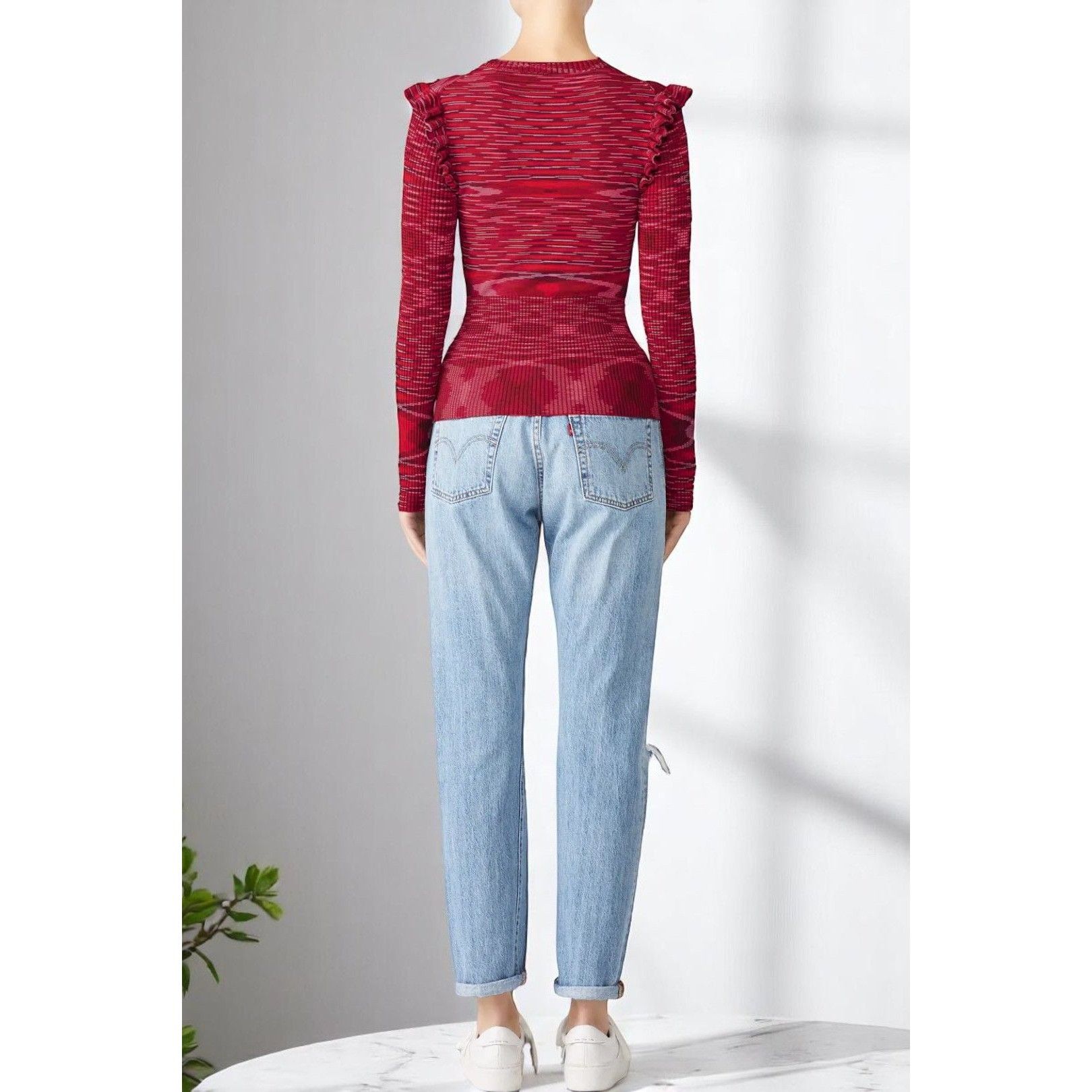 Cinq a Sept Cinq À Sept Salma Pullover Medium Knit Sweater Size M / US 6-8 / IT 42-44 - 3 Thumbnail