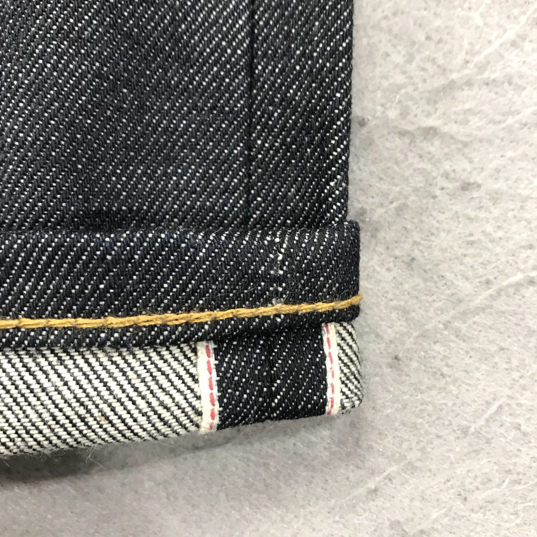 Vintage AG Adriano Goldschmied Jeans Mens 30x35 Dark Tellis Red Line Selvedge Modern Slim Denim 5-Pocket Design Straight Preppy Slimming Men Size US 30 / EU 46 - 4 Thumbnail