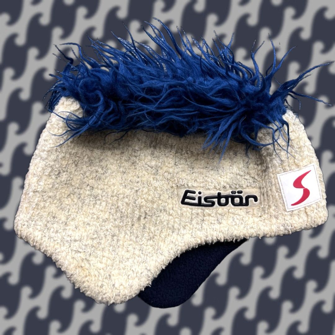 Vintage VINTAGE Eisbar Beanie Hat Unisex Adults 55 Beige Fleece Insulated Thermal Lined Ski Fur Size XXL / US 16-18 / IT 52-54 - 1 Thumbnail