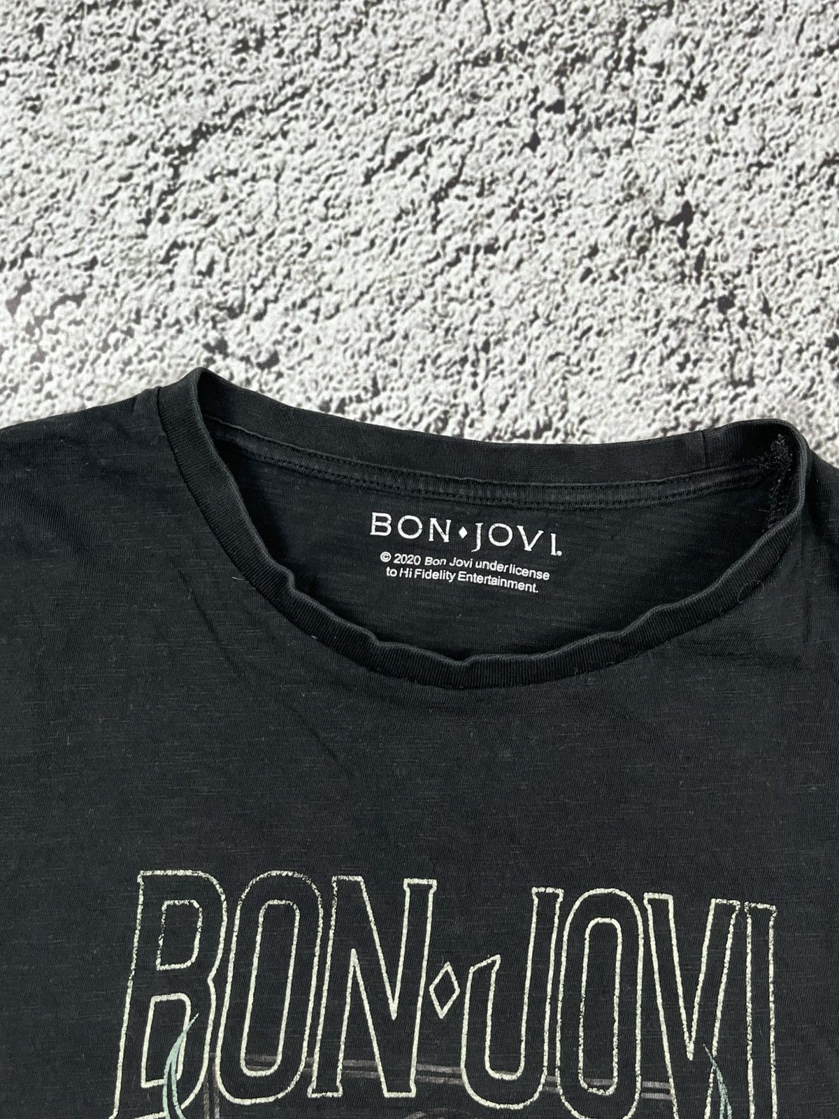 Band Tees Vintage Bon Jovi Keep The Fight Tour Big Logo Band T shirt Size M / US 6-8 / IT 42-44 - 6 Thumbnail