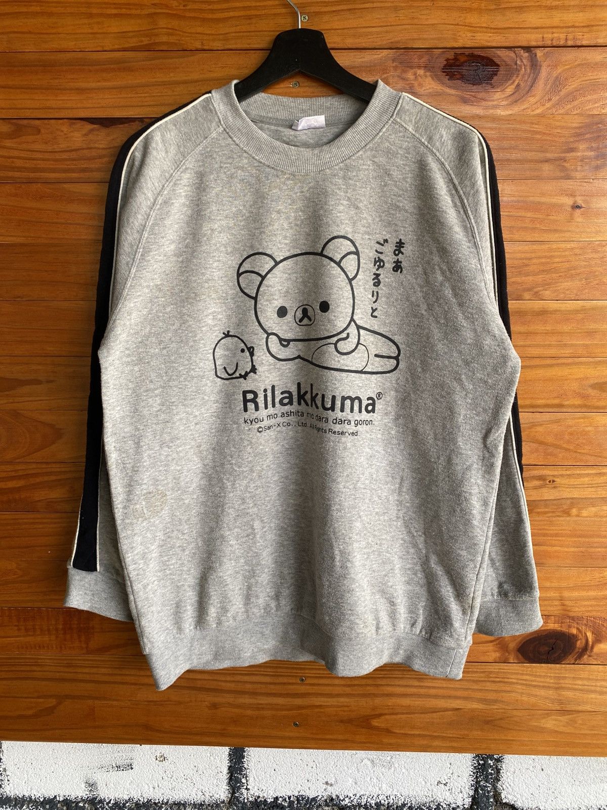 Japanese Brand Vintage Rilakkuma Grey Sweatshirt by San-X – Japanese Kawaii Size US M / EU 48-50 / 2 - 3 Thumbnail