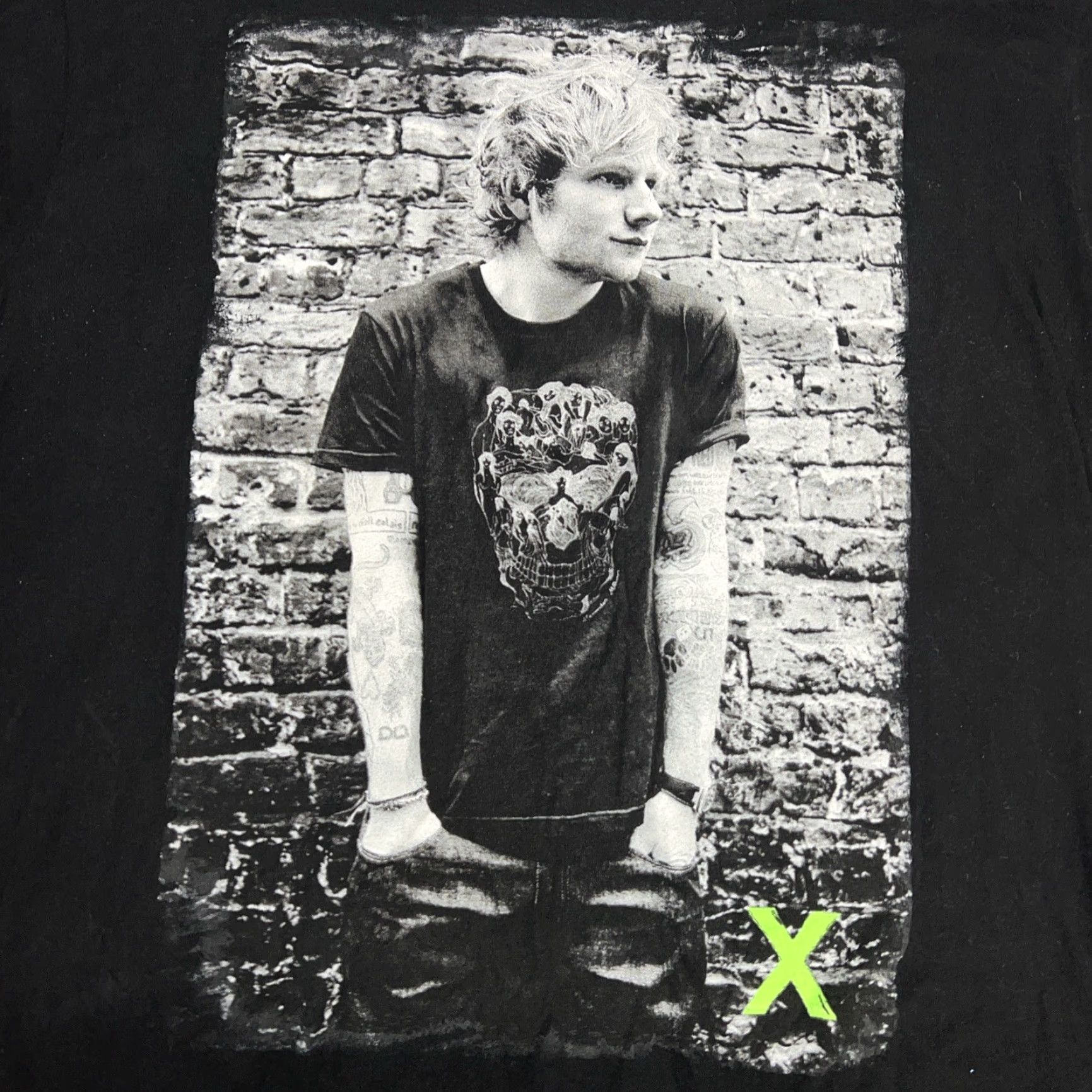 Vintage ED SHEERAN X BLACK TOUR T-SHIRT Mens Large Black Graphic Tee Size US L / EU 52-54 / 3 - 2 Thumbnail