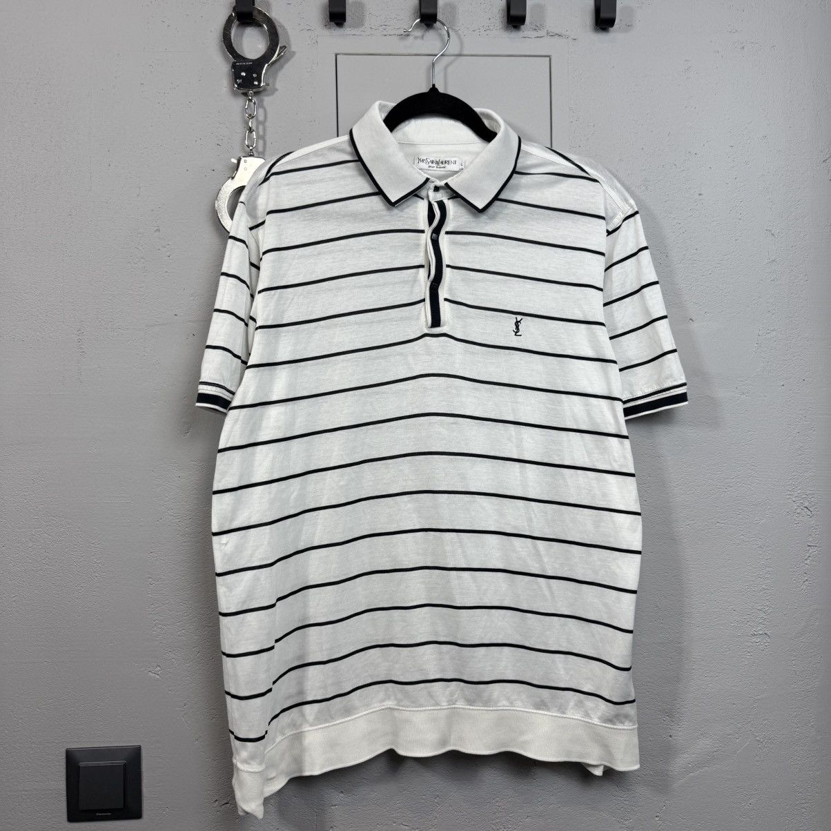 Yves Saint Laurent Vintage Yves Saint Lauren Polo Shirt Size US L / EU 52-54 / 3 - 2 Thumbnail