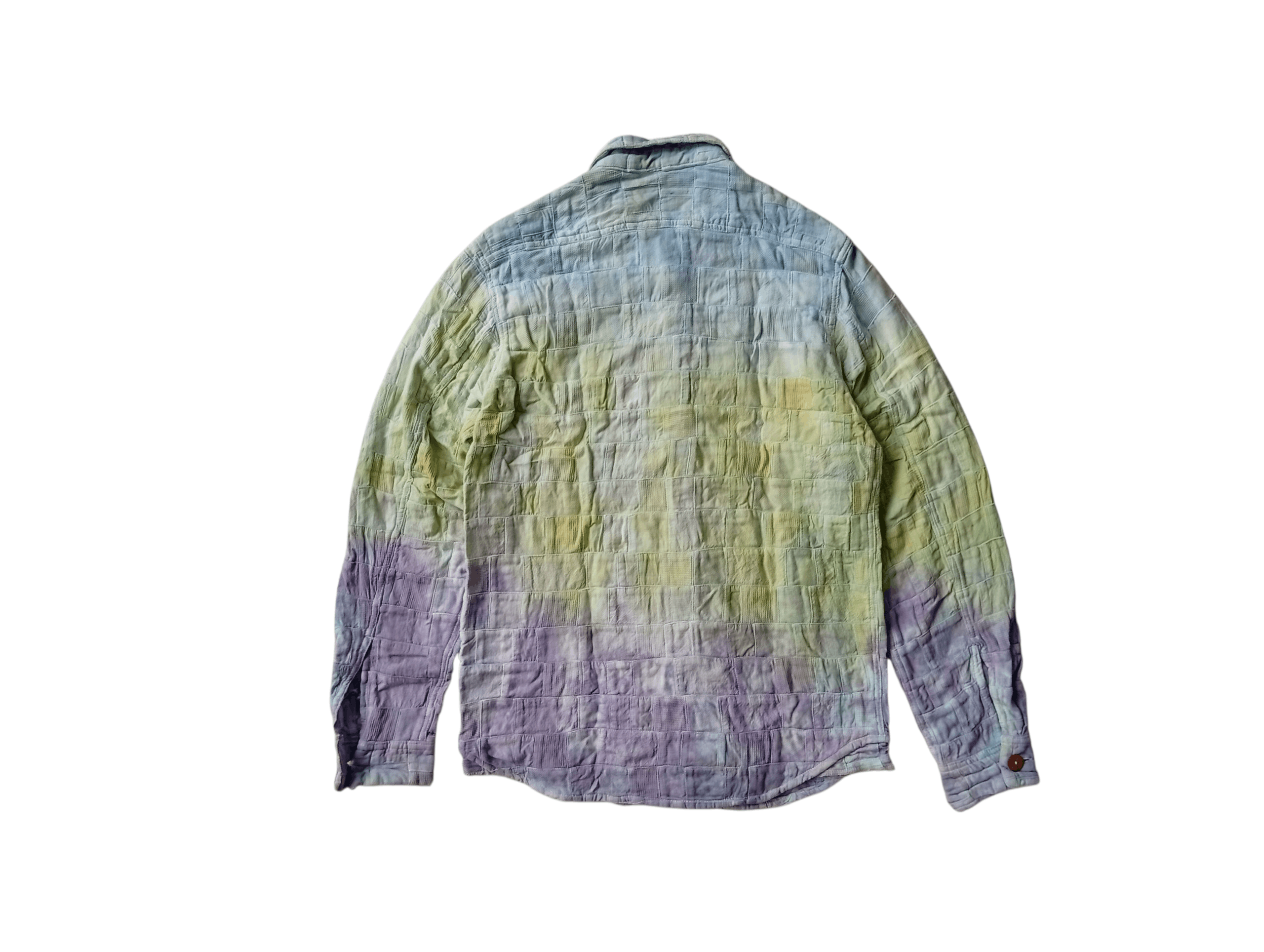 Japanese Brand Jipijapa gradient dyed patchwork shirt Size US M / EU 48-50 / 2 - 4 Thumbnail