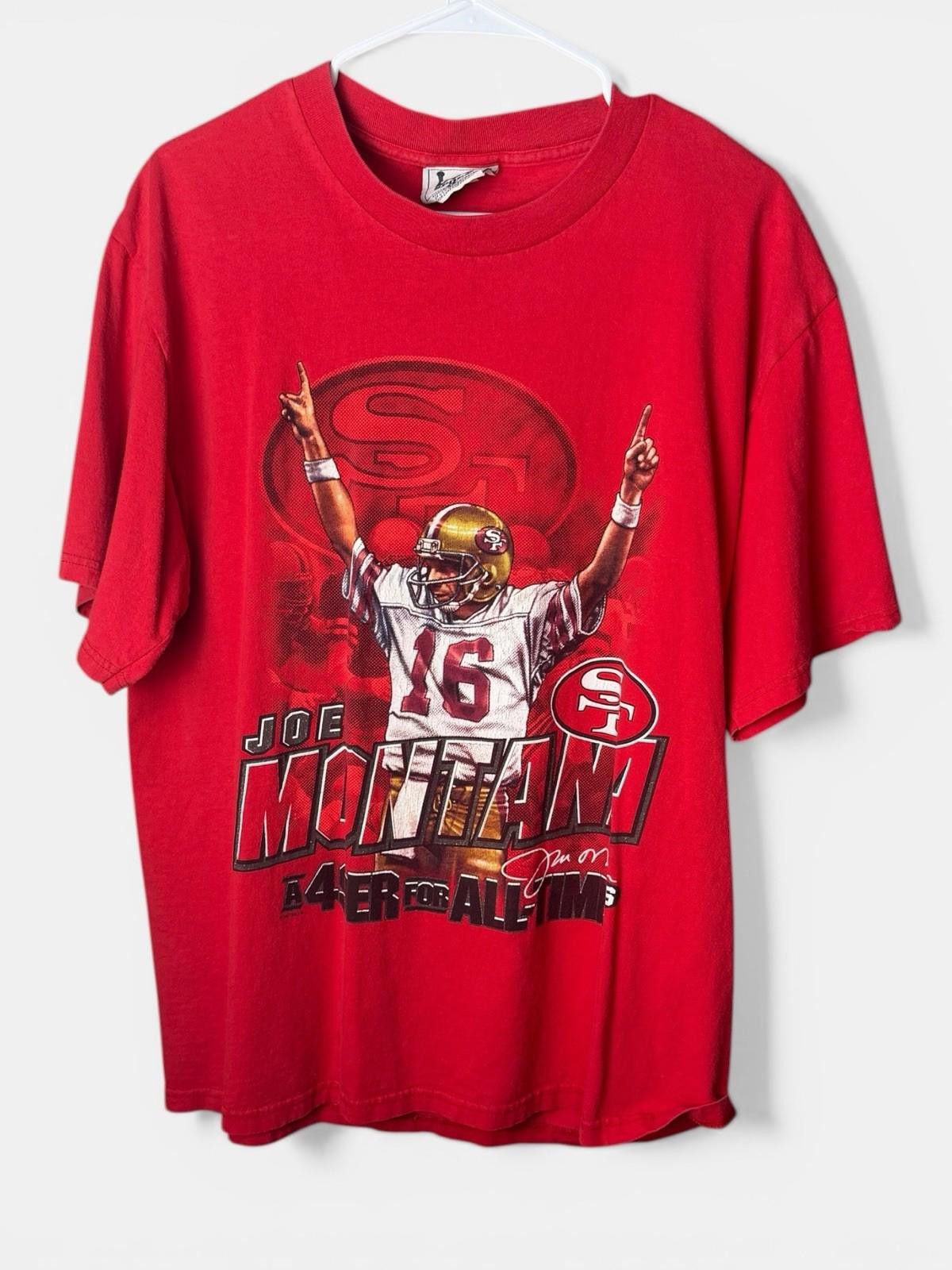 Nutmeg Vintage Nutmeg Lee Sport 49ers Men's L NFL 90s Joe Montana Size ONE SIZE - 1 Thumbnail