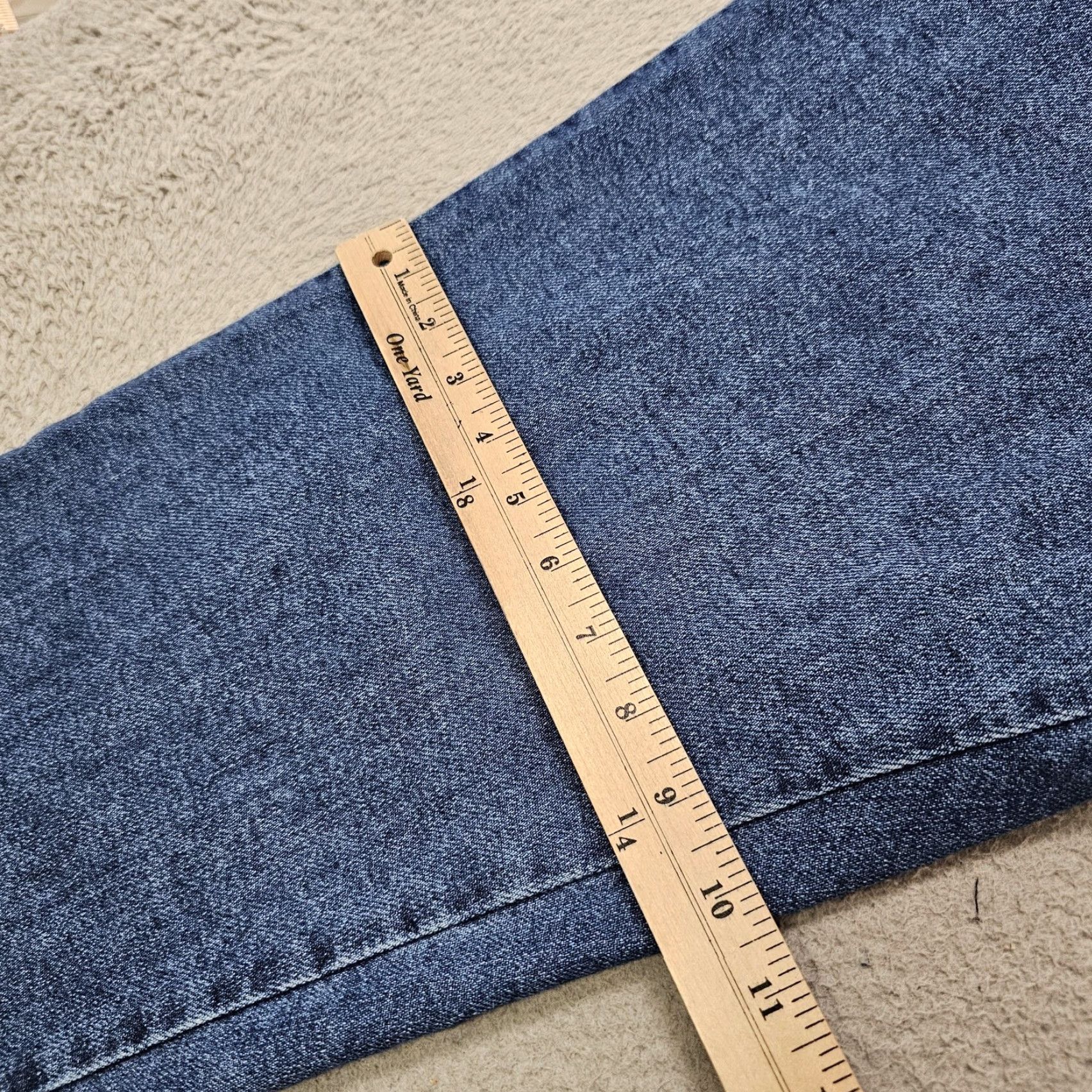 Lee Lee Regular Fit Straight Leg Jeans Mens 40x32 Blue Stretch High Rise Denim Size US 40 / EU 56 - 7 Thumbnail