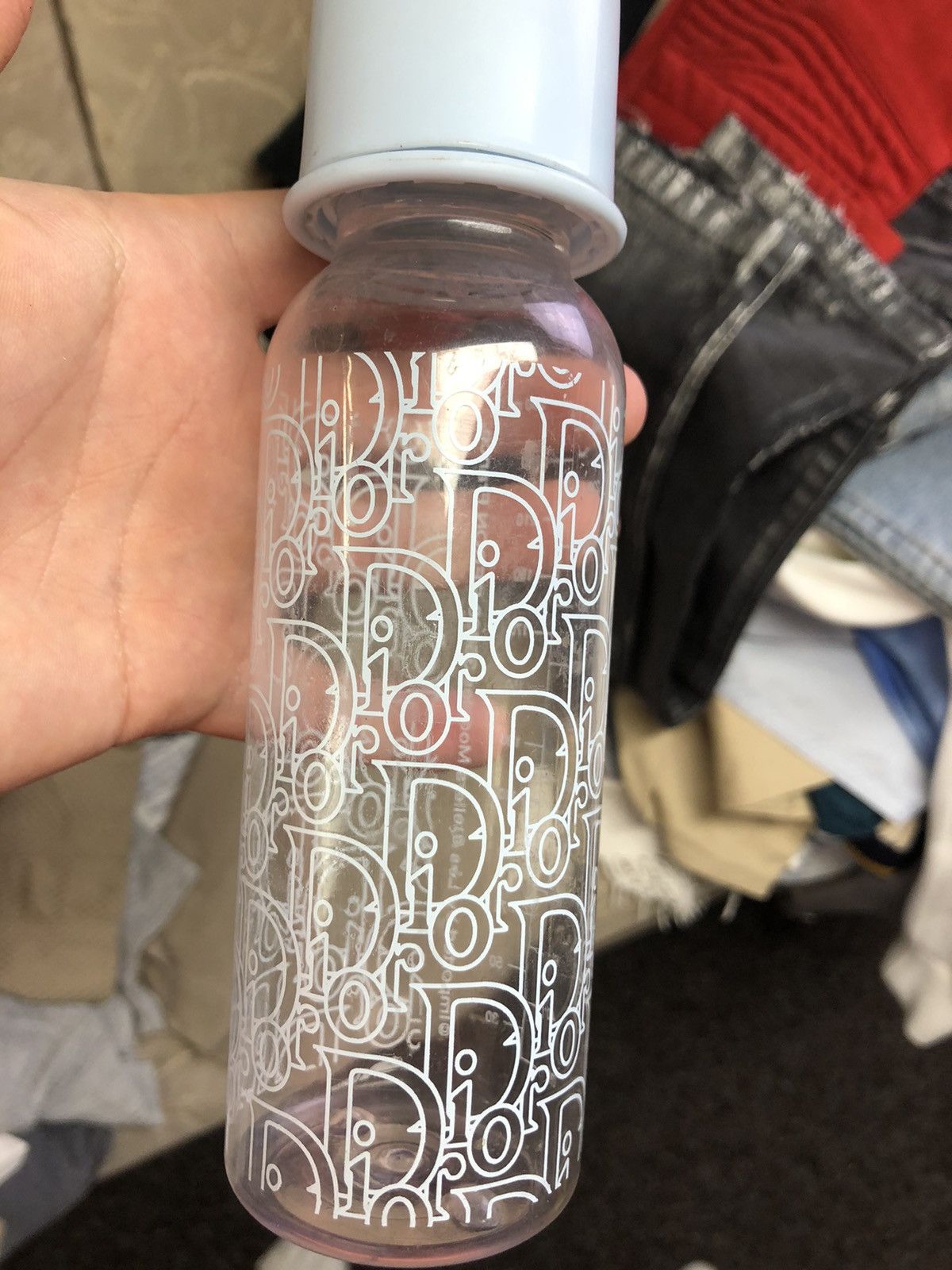 image of Dior Baby Bottle Monogram in Blue, Men's