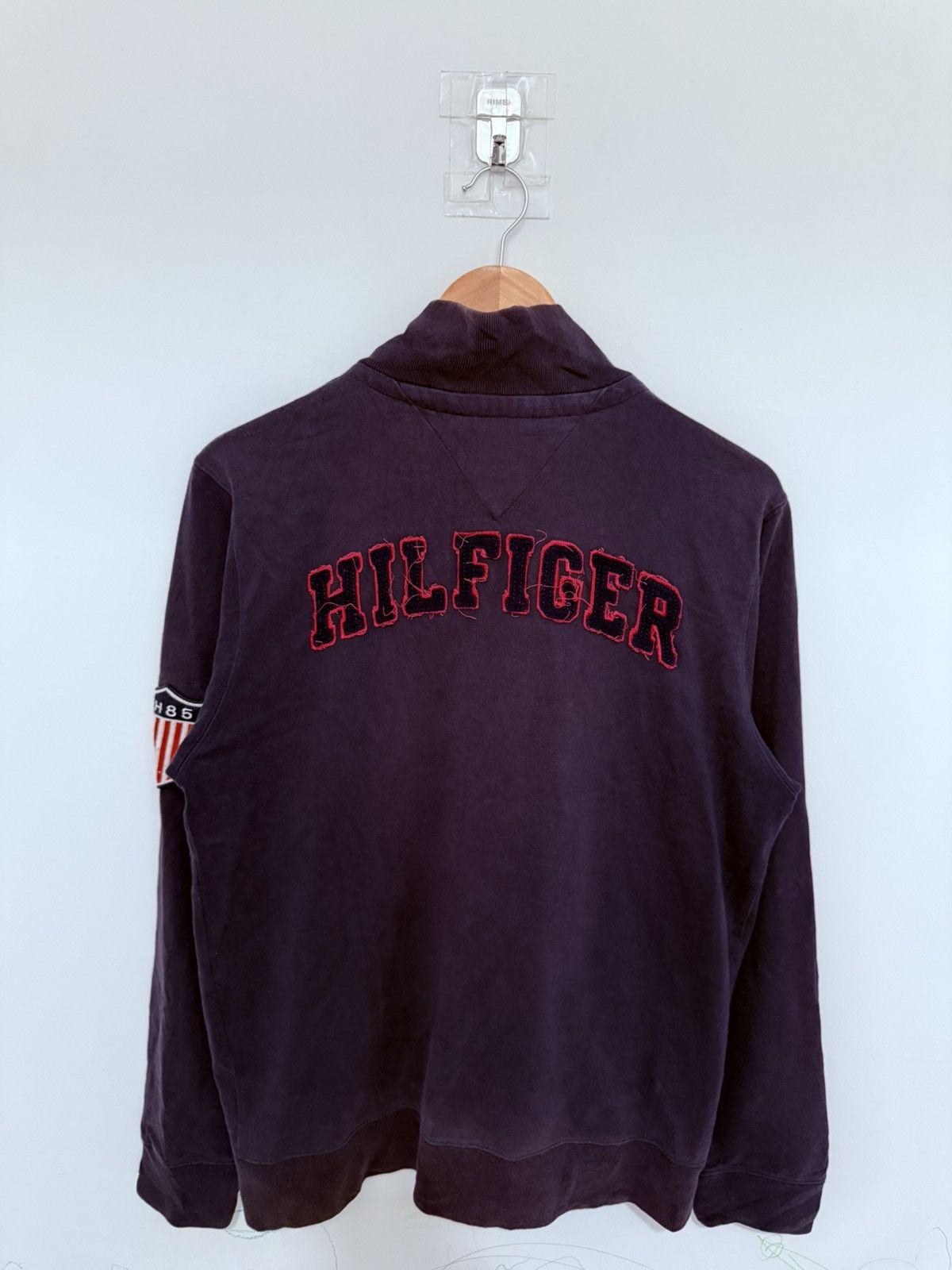 Tommy Hilfiger Vintage Tommy Hilfiger Zipper Pullover Jacket Backhit Size US M / EU 48-50 / 2 - 2 Thumbnail