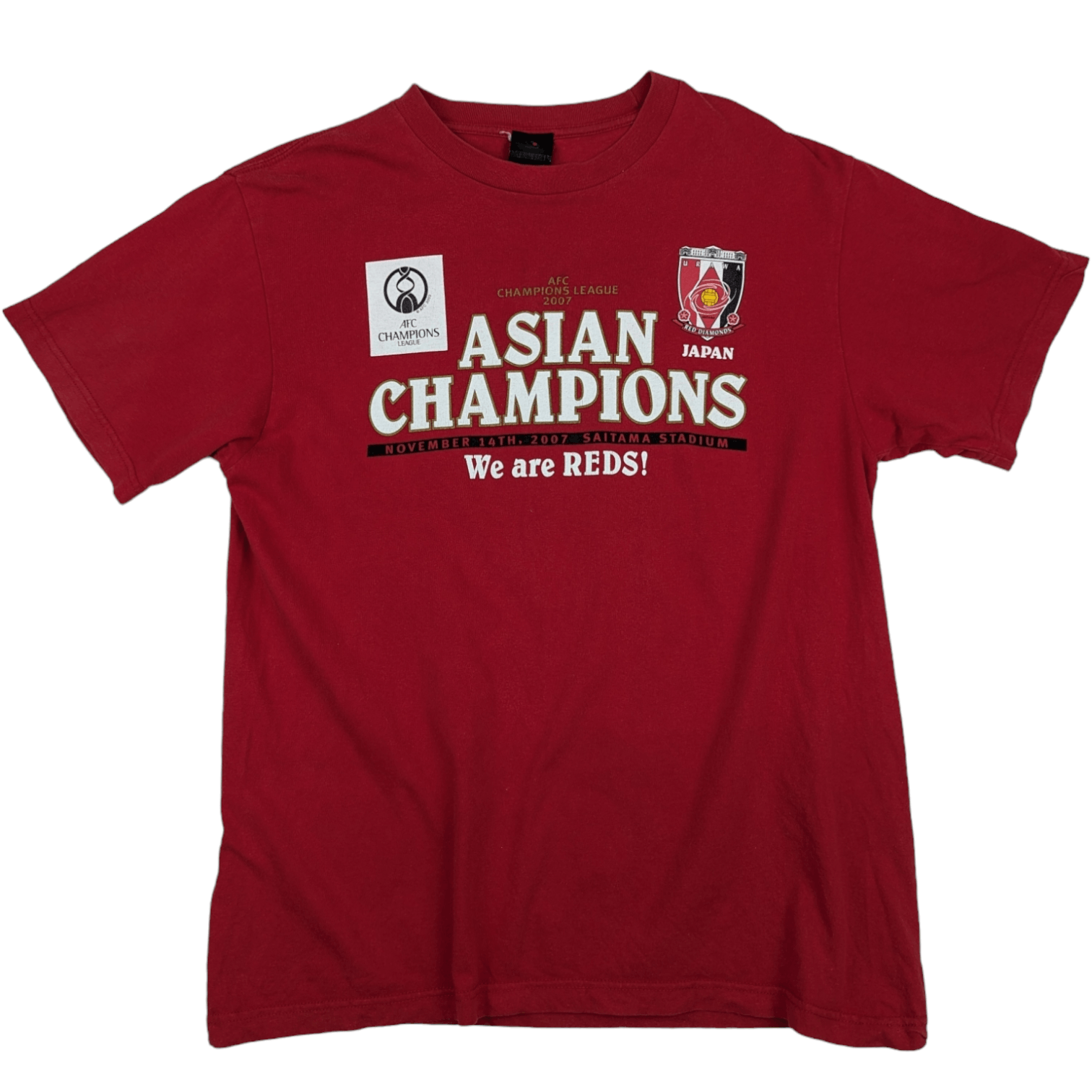UEFA 2007 AFC Champions Urawa Red Diamonds J-League T-Shirt Size US M / EU 48-50 / 2 - 3 Thumbnail
