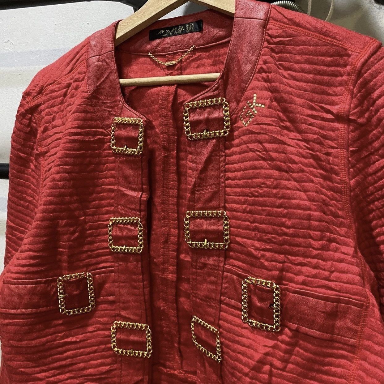 Designer × Japanese Brand RARE GK JAPANESE DESIGNERBRAND RED LUXURY DESIGN COAT JACKET Size S / US 4 / IT 40 - 3 Thumbnail
