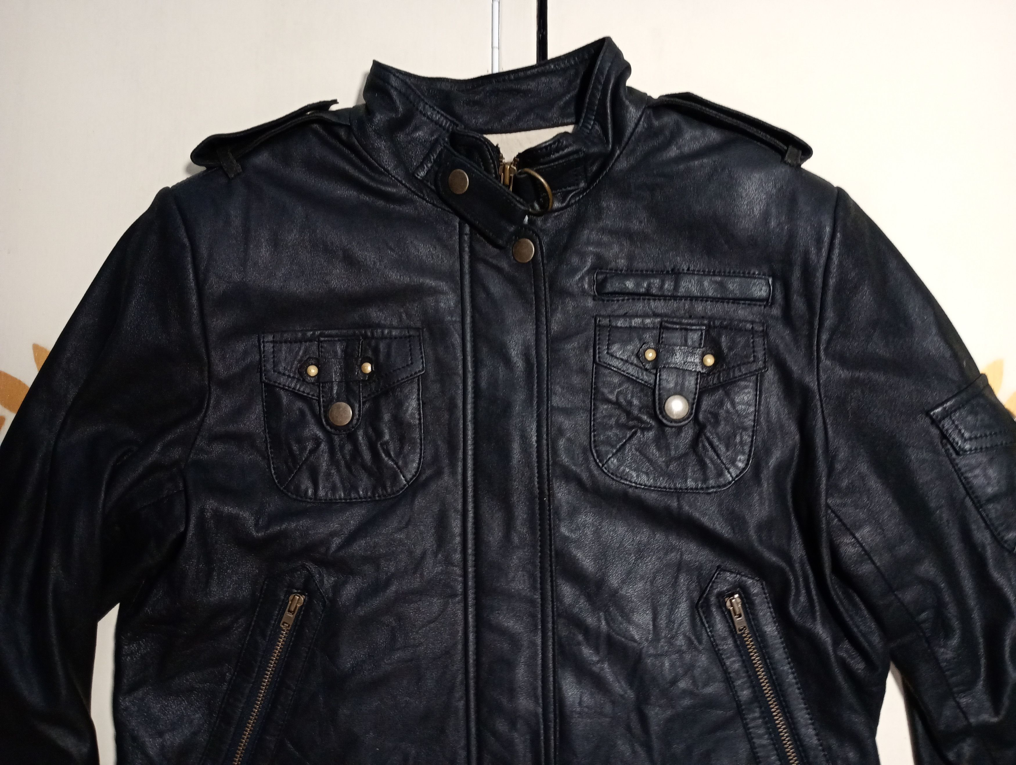 Vintage Robert Cary-Williams Leather Jacket size UK 12 Size M / US 6-8 / IT 42-44 - 7 Thumbnail