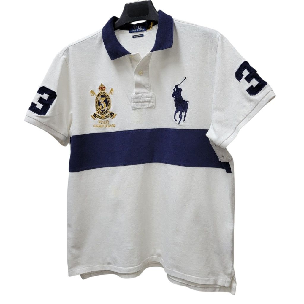Ralph Lauren Polo Ralph Lauren Custom Slim Fit Colorblock Cotton Polo Size US XL / EU 56 / 4 - 4 Thumbnail