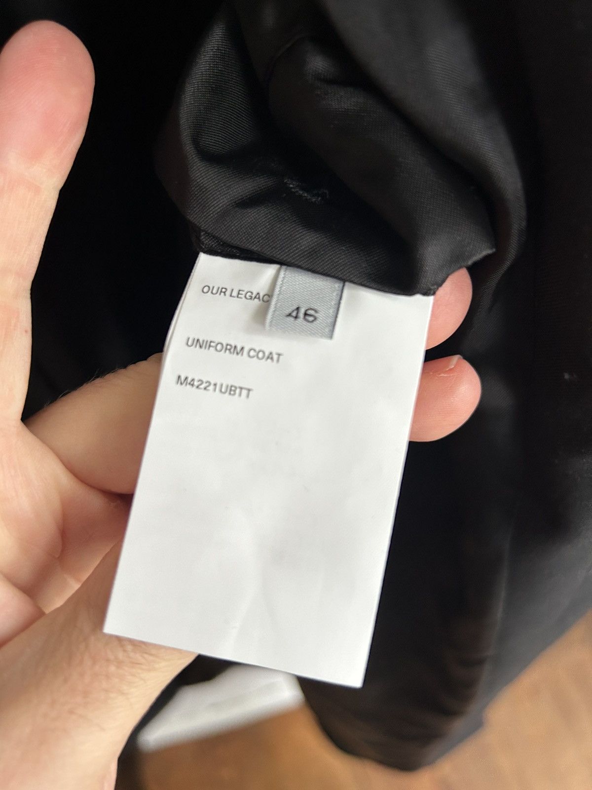 Our Legacy Black Uniform Coat Size US S / EU 44-46 / 1 - 4 Thumbnail
