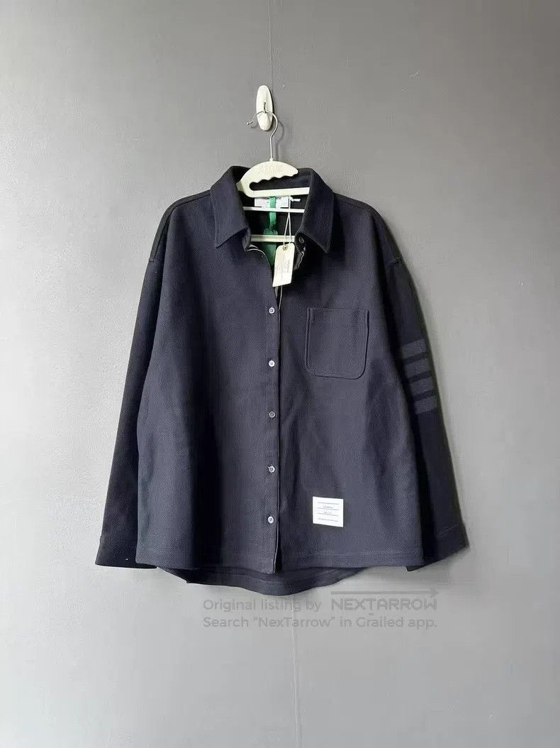 Thom Browne Thom Browne Sleeve Logo Jacket Size US S / EU 44-46 / 1 - 1 Thumbnail