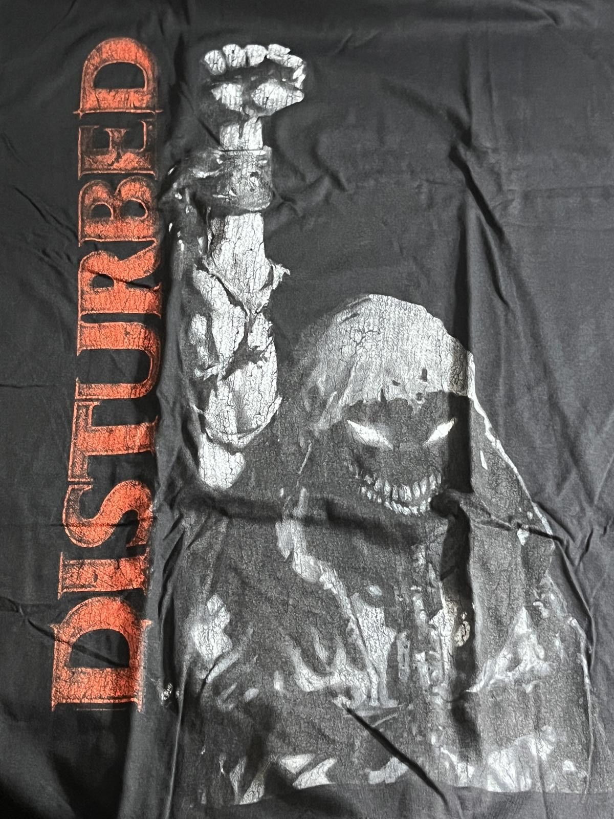 Designer Disturbed Up Your Fist T-shirt - Red Disturbed Shirt - XL Size US XL / EU 56 / 4 - 3 Thumbnail