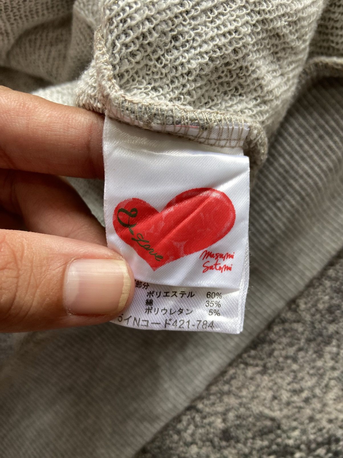 Japanese Brand Masami Satami Love Hoodie Size M / US 6-8 / IT 42-44 - 13 Thumbnail